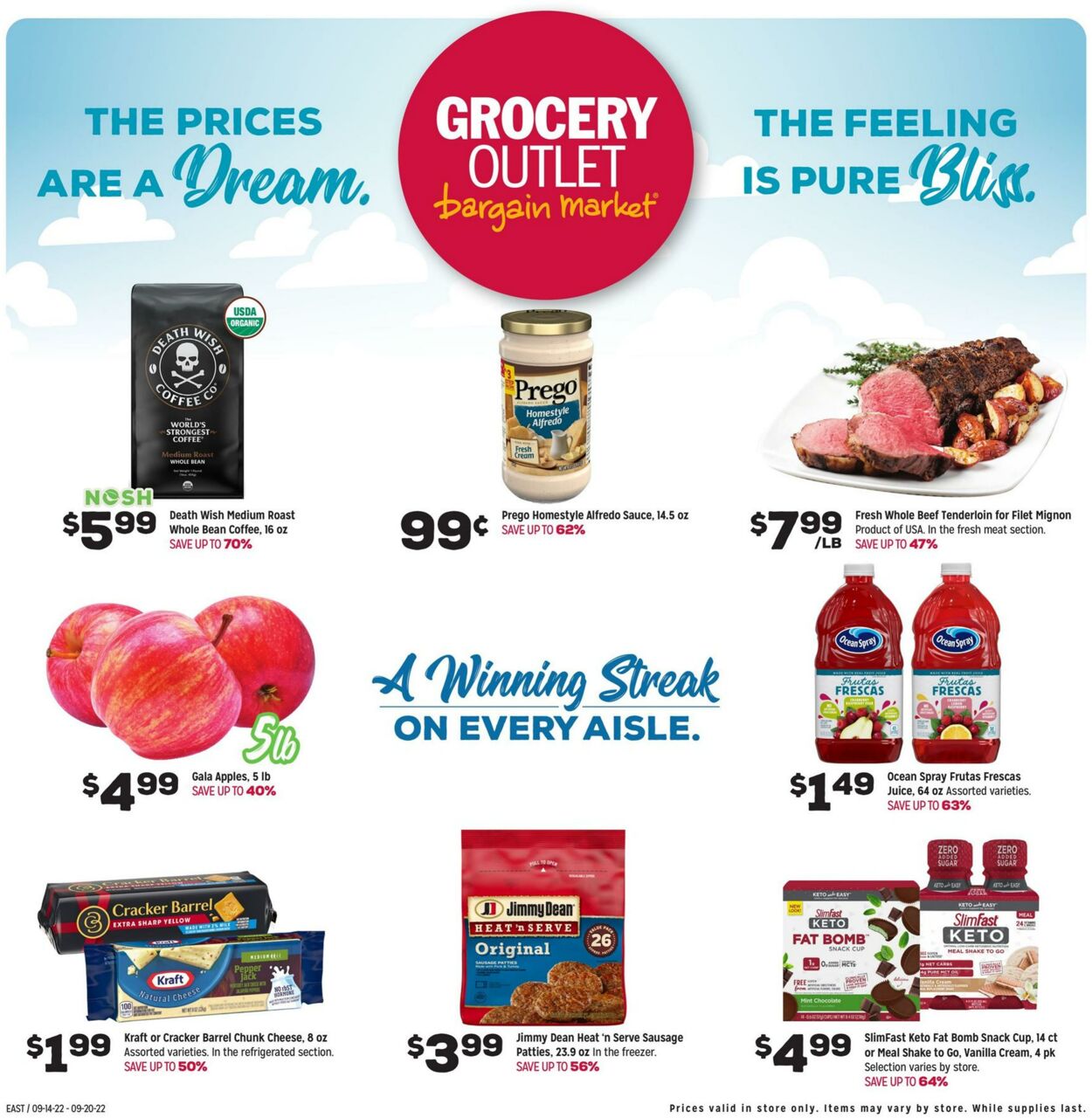 Weekly ad Grocery Outlet 09/14/2022 - 09/20/2022