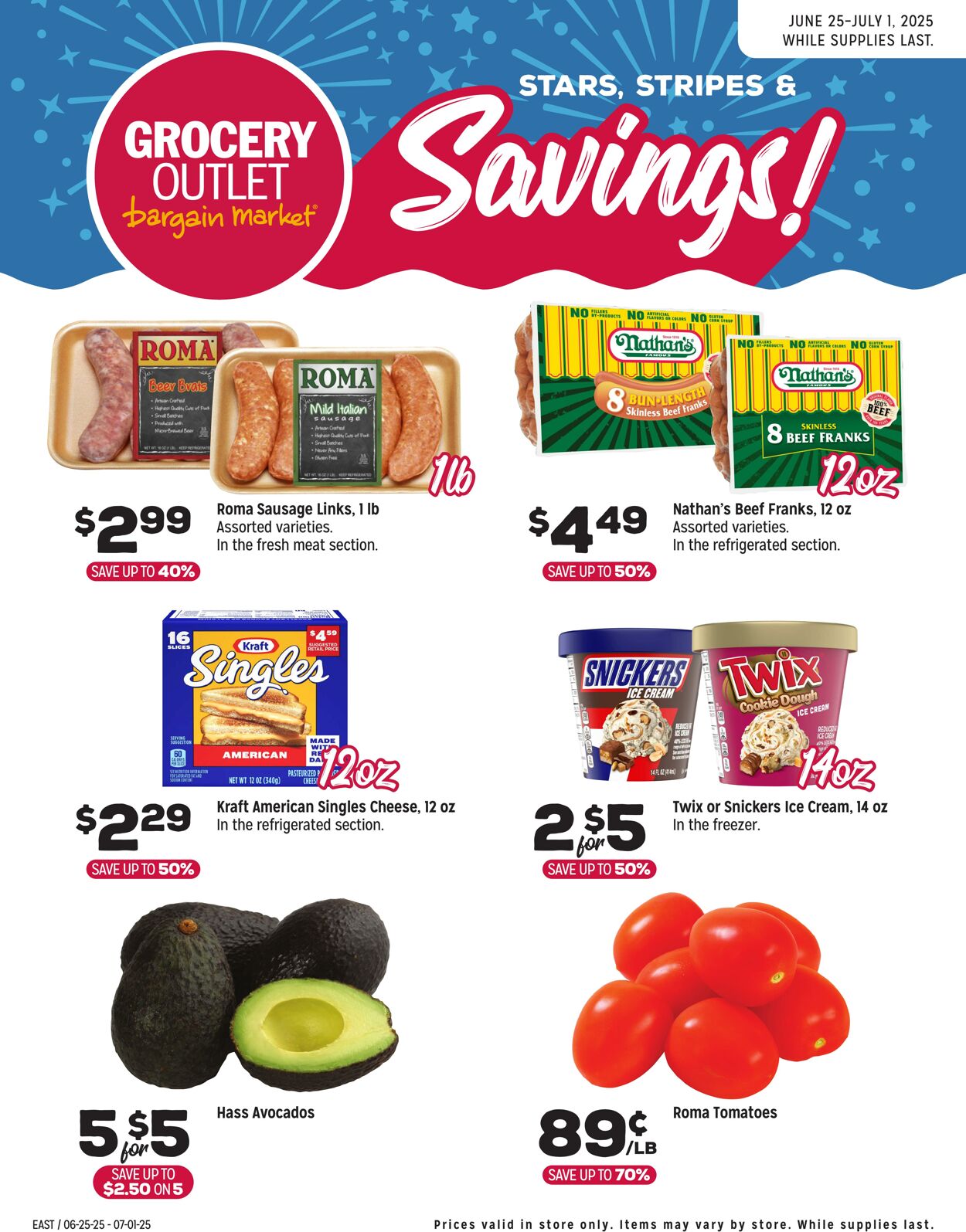 Weekly ad Grocery Outlet 06/25/2025 - 07/01/2025
