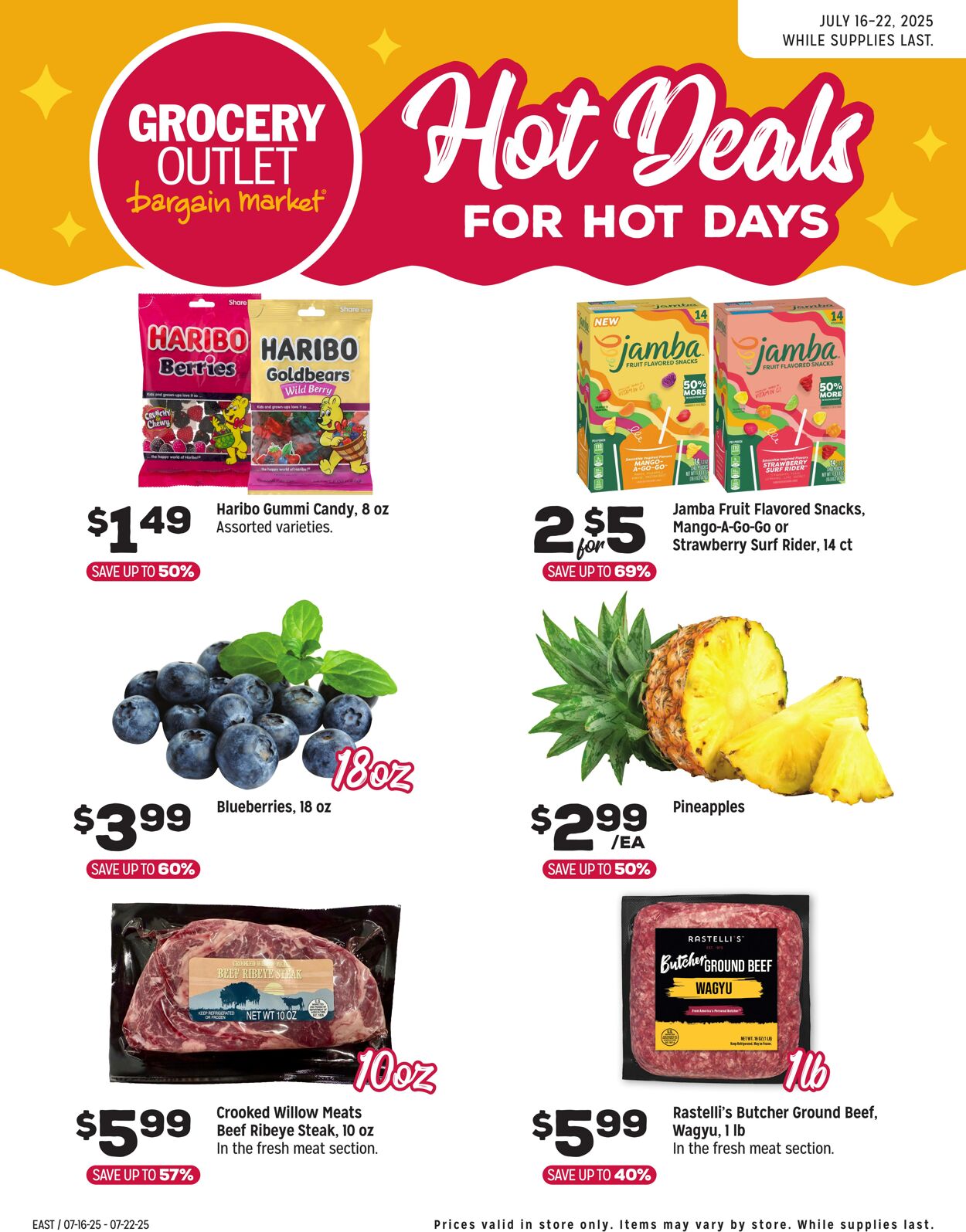 Weekly ad Grocery Outlet 07/16/2025 - 07/22/2025