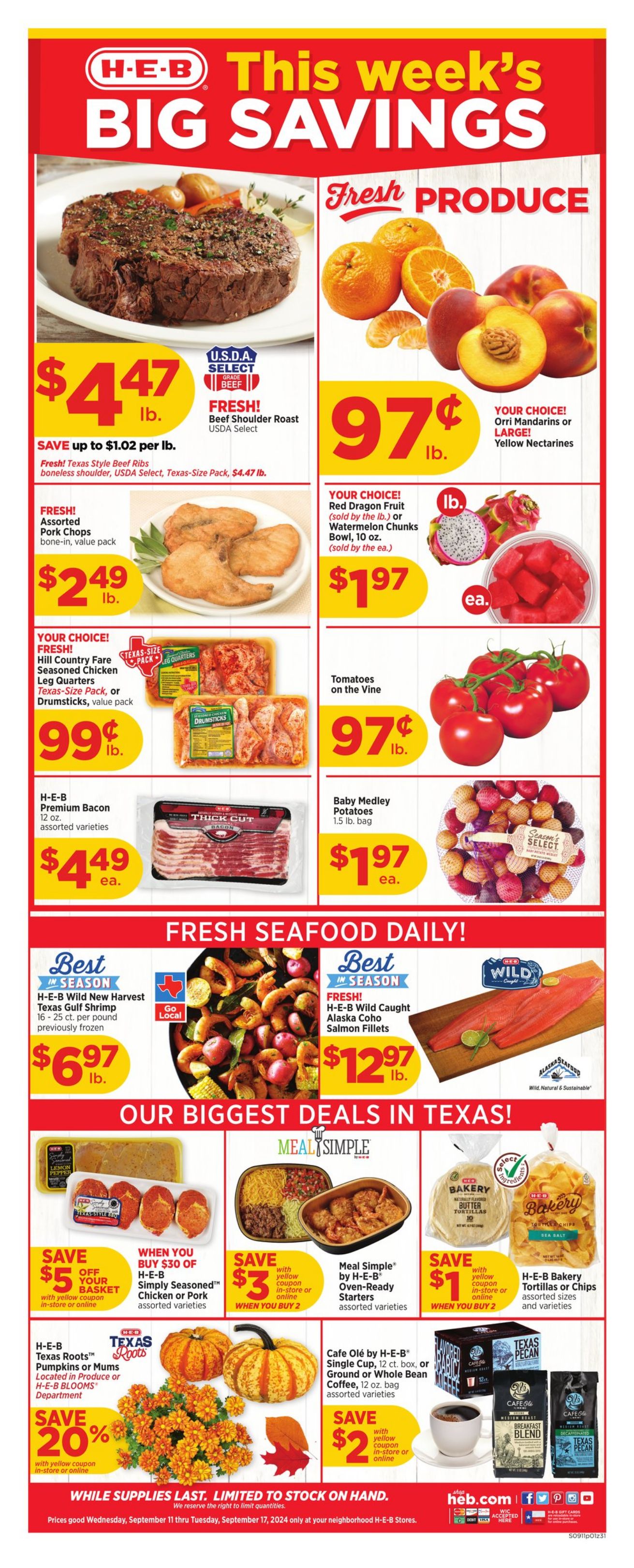 Weekly ad H-E-B 09/11/2024 - 09/17/2024