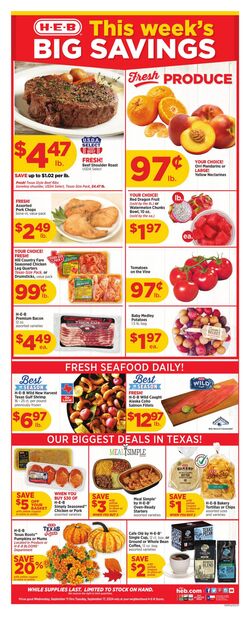 Weekly ad H-E-B 09/11/2024 - 09/17/2024