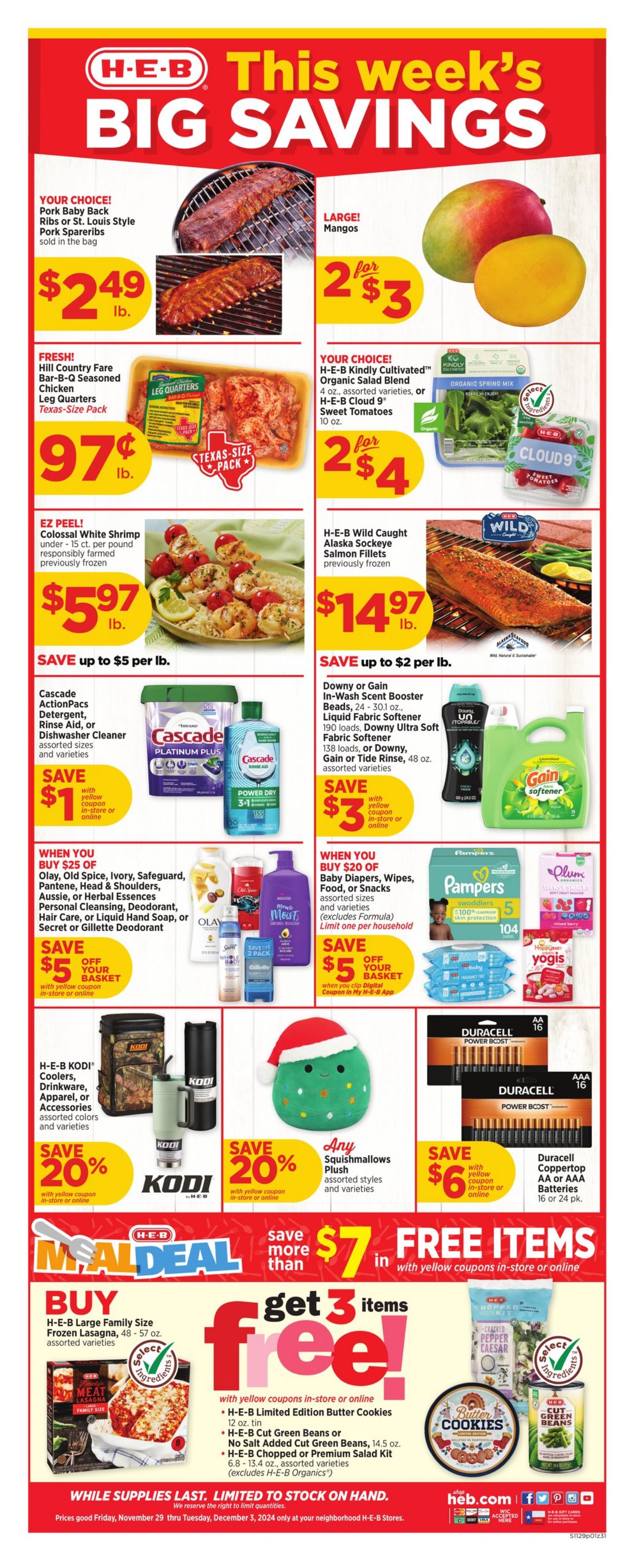 Weekly ad H-E-B 11/29/2024 - 12/03/2024