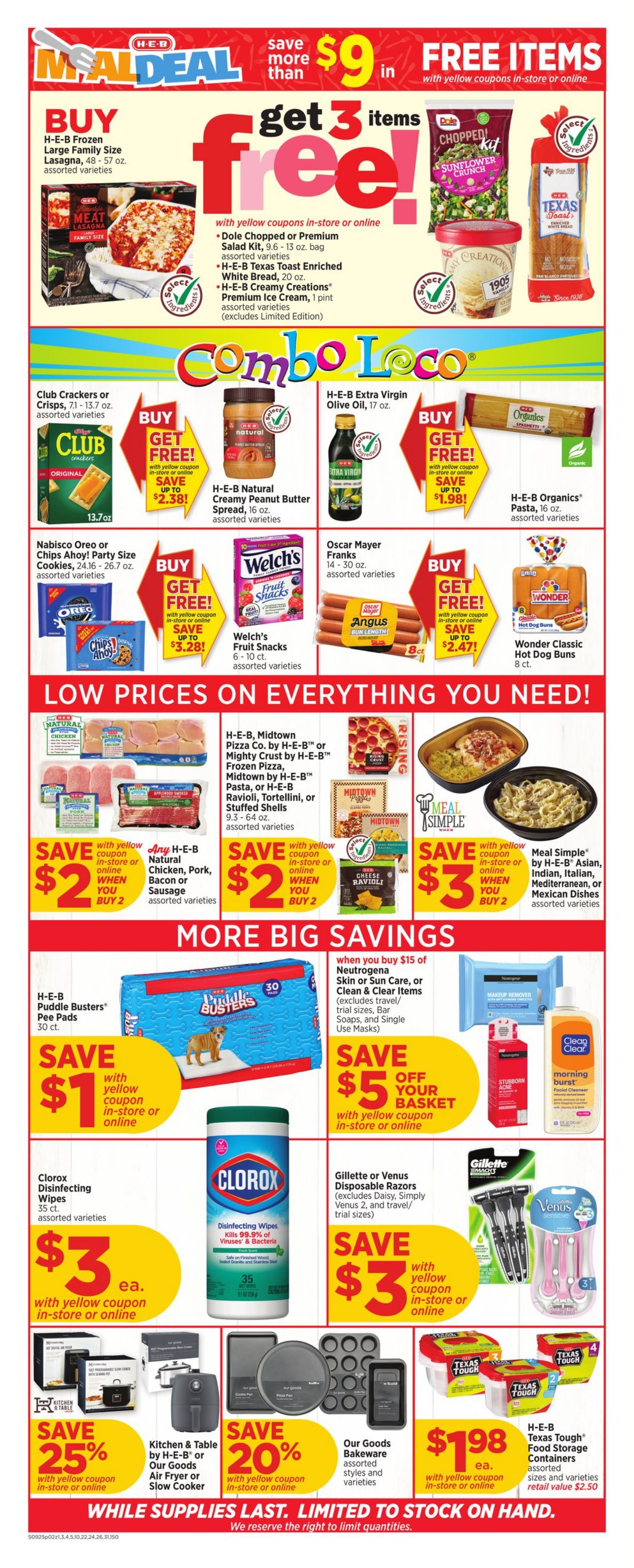 Weekly ad H-E-B 09/25/2024 - 10/01/2024