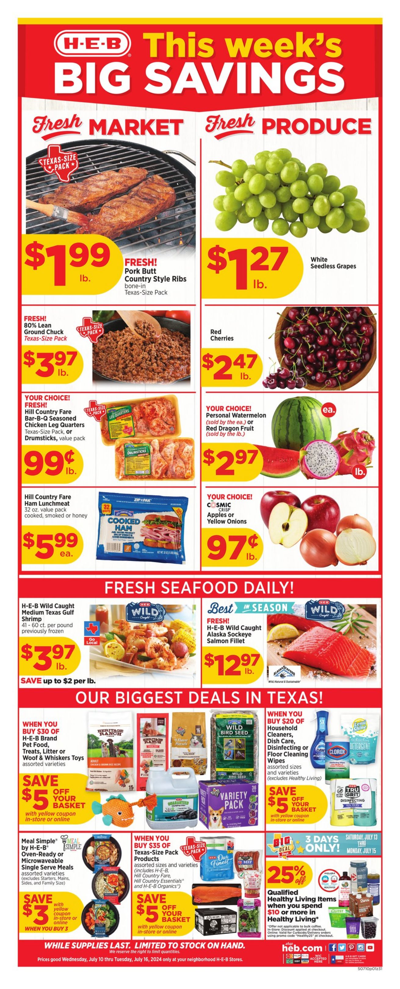 Weekly ad H-E-B 07/10/2024 - 07/16/2024