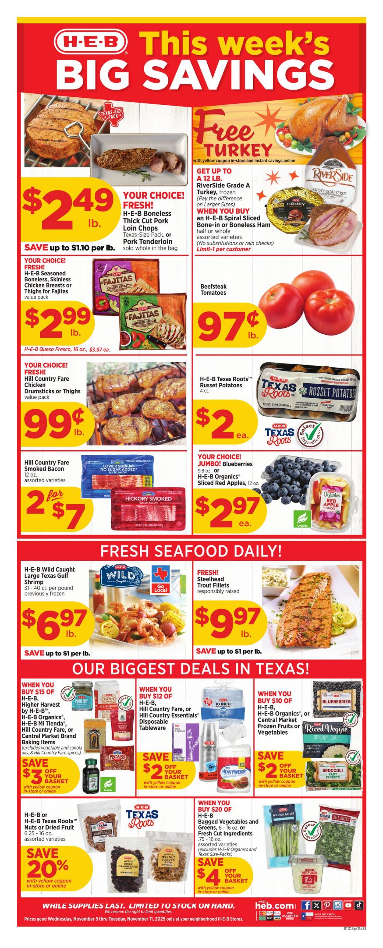 Weekly ad H-E-B 11/05/2025 - 11/11/2025