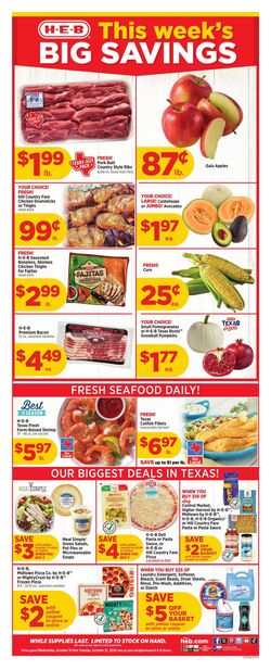 Weekly ad H-E-B 10/15/2025 - 10/21/2025