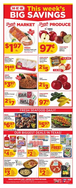 Weekly ad H-E-B 09/25/2024 - 10/01/2024