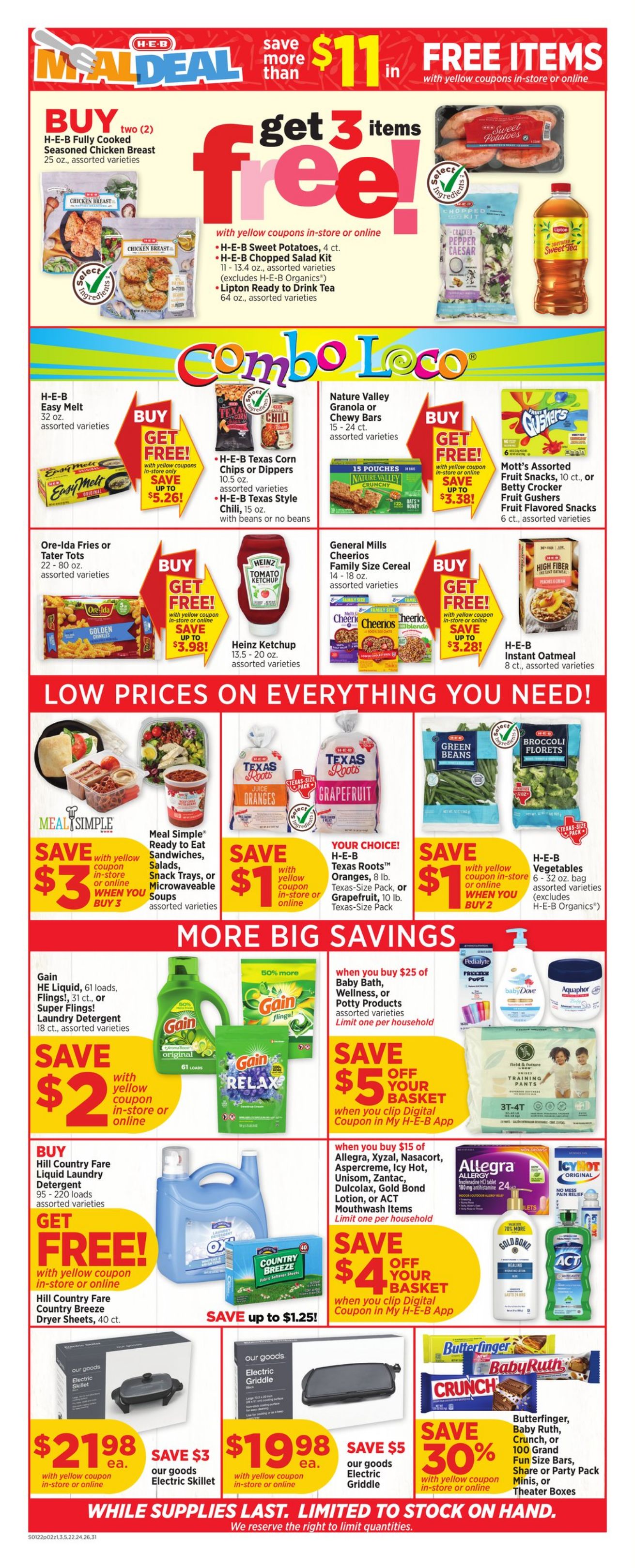 Weekly ad H-E-B 01/22/2025 - 01/28/2025