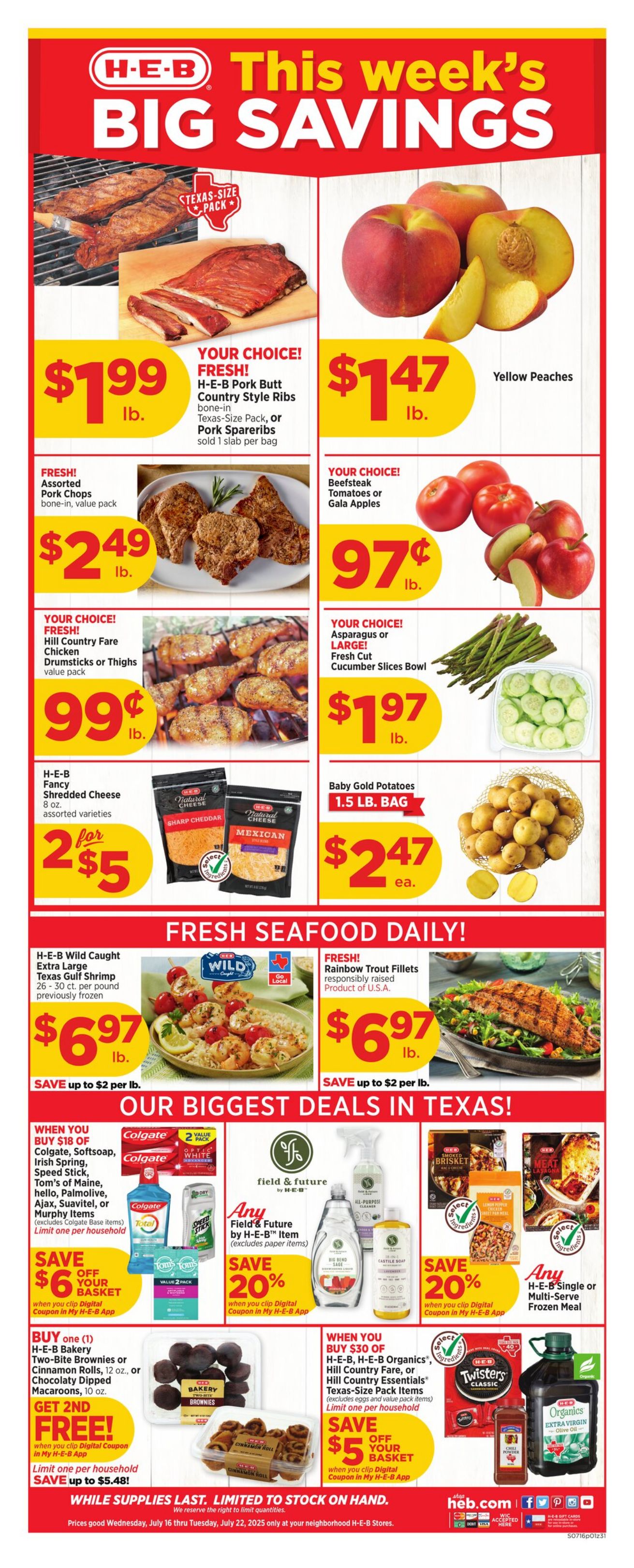 Weekly ad H-E-B 07/16/2025 - 07/22/2025