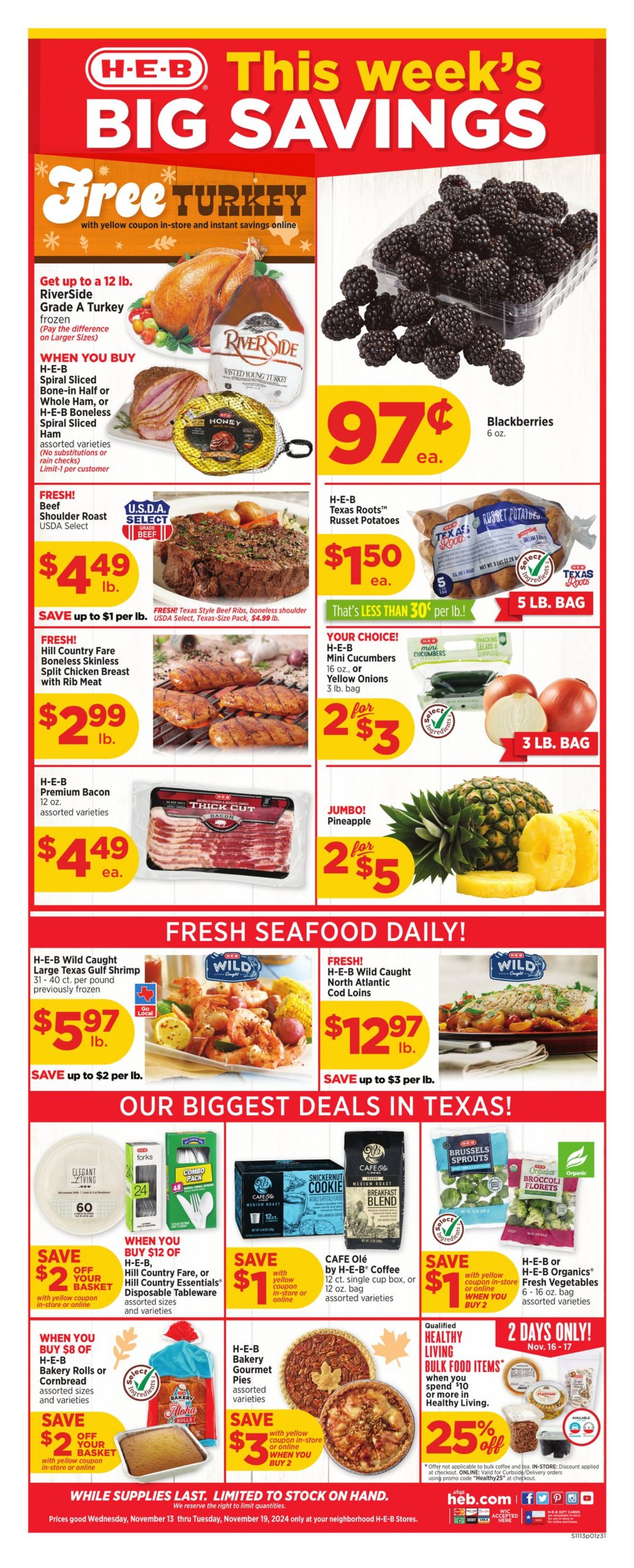 Weekly ad H-E-B 11/13/2024 - 11/19/2024