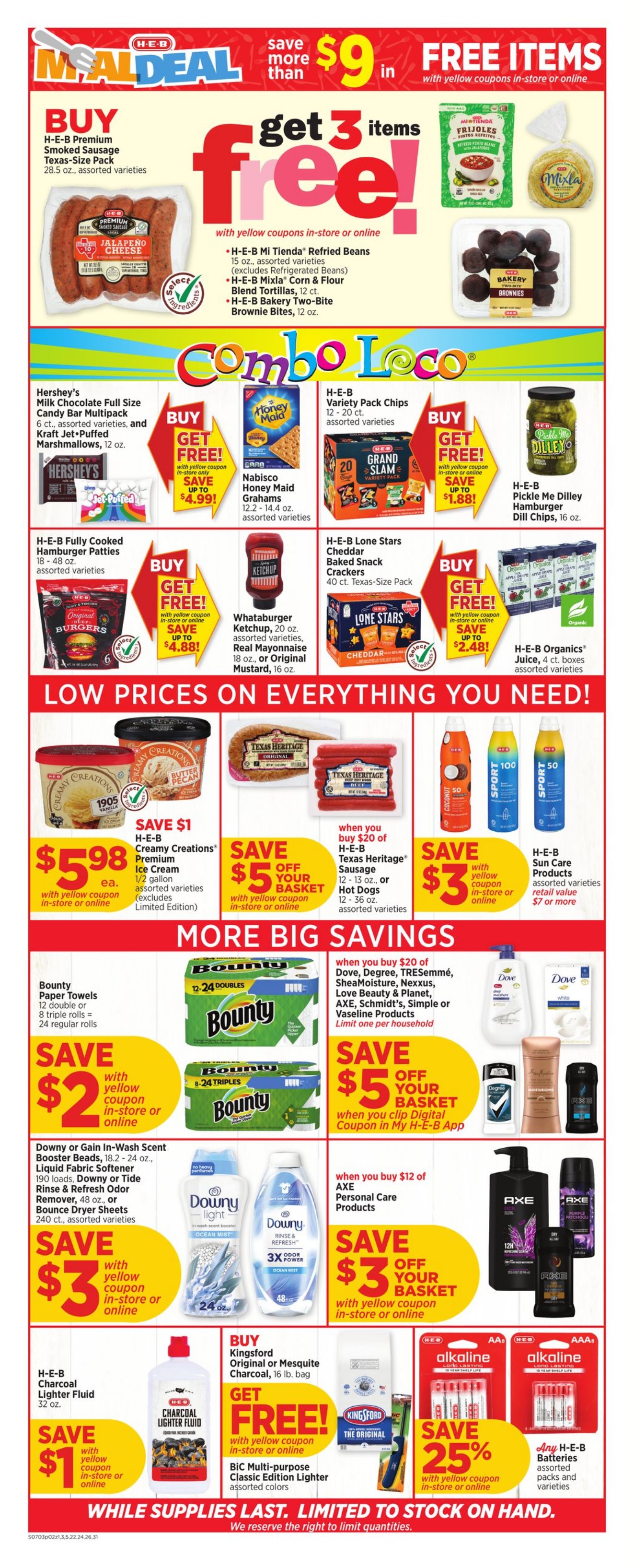 Weekly ad H-E-B 07/03/2024 - 07/09/2024