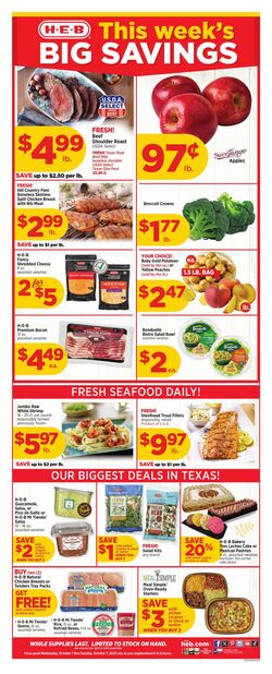 Weekly ad H-E-B 10/01/2025 - 10/07/2025