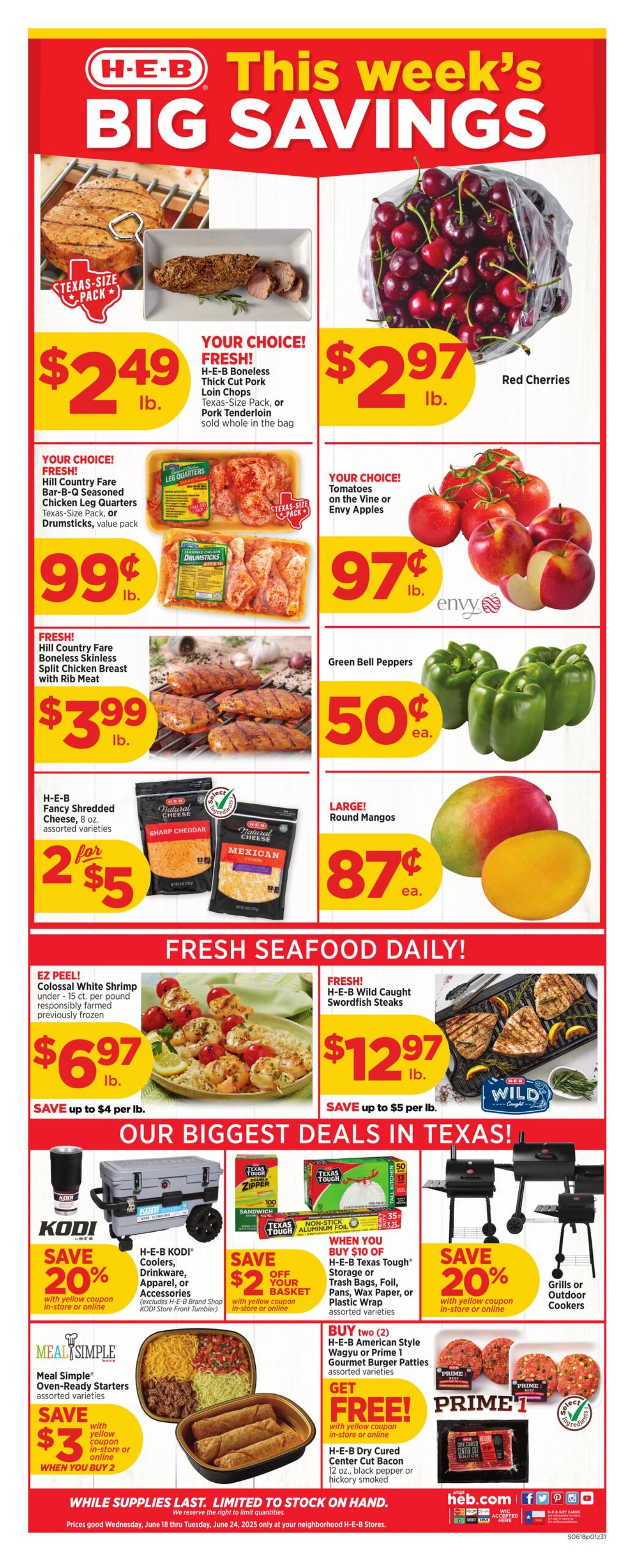 Weekly ad H-E-B 06/18/2025 - 06/24/2025