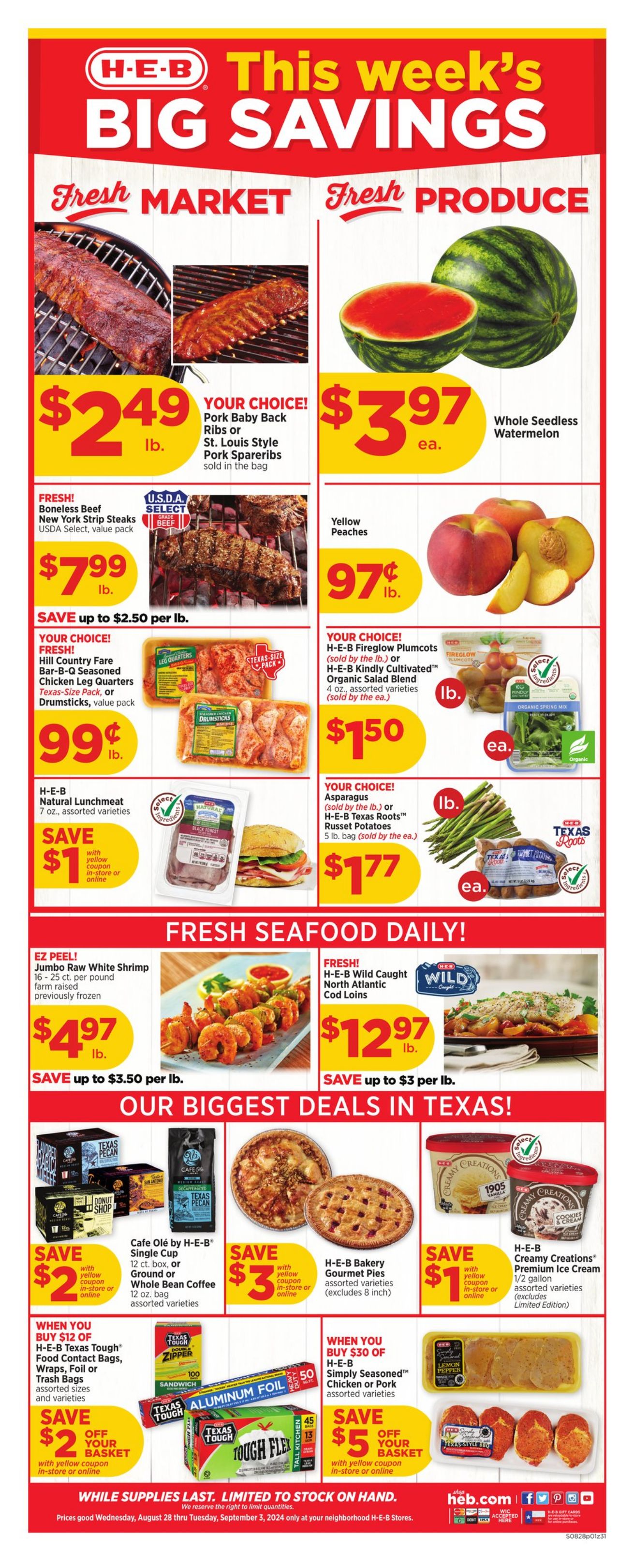 Weekly ad H-E-B 08/28/2024 - 09/03/2024