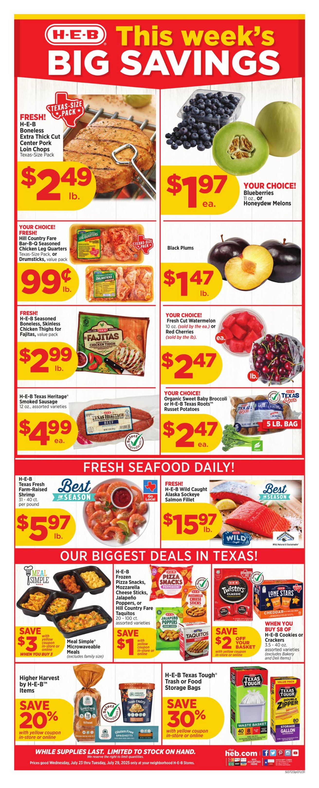 Weekly ad H-E-B 07/23/2025 - 07/29/2025