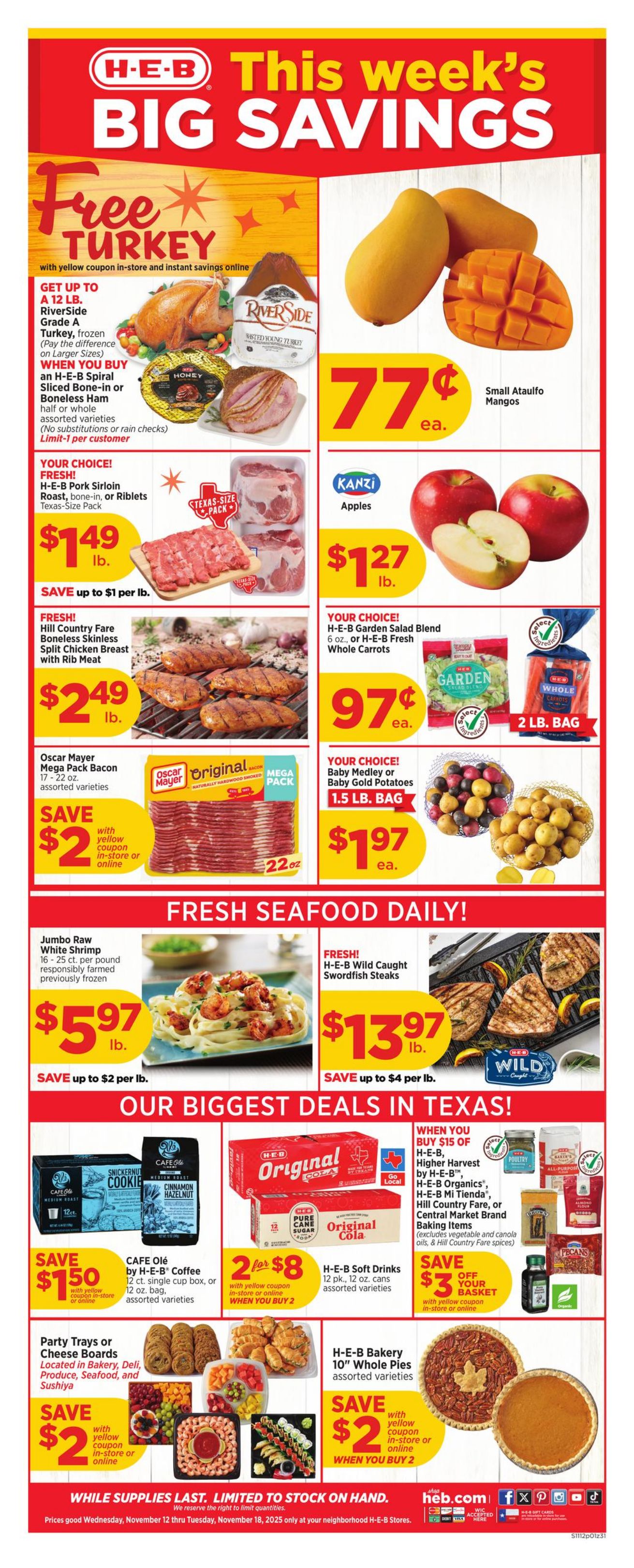 Weekly ad H-E-B 11/12/2025 - 11/18/2025