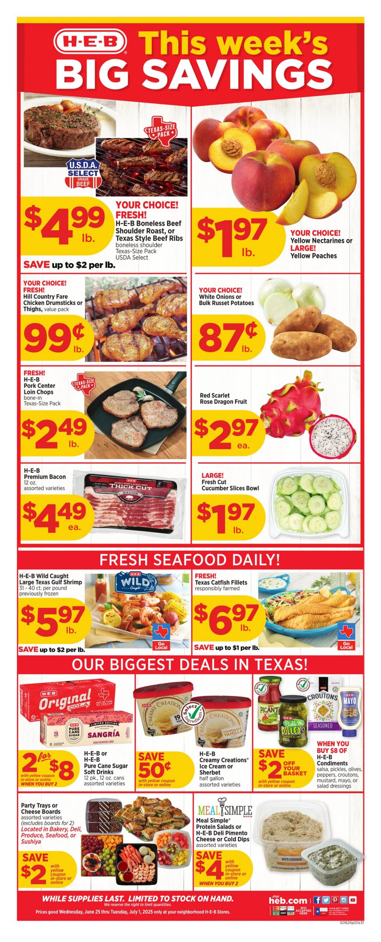 Weekly ad H-E-B 06/25/2025 - 07/01/2025