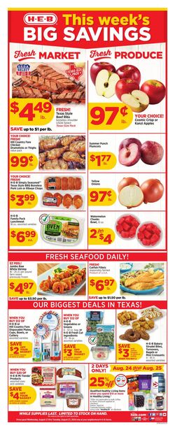 Weekly ad H-E-B 08/21/2024 - 08/27/2024