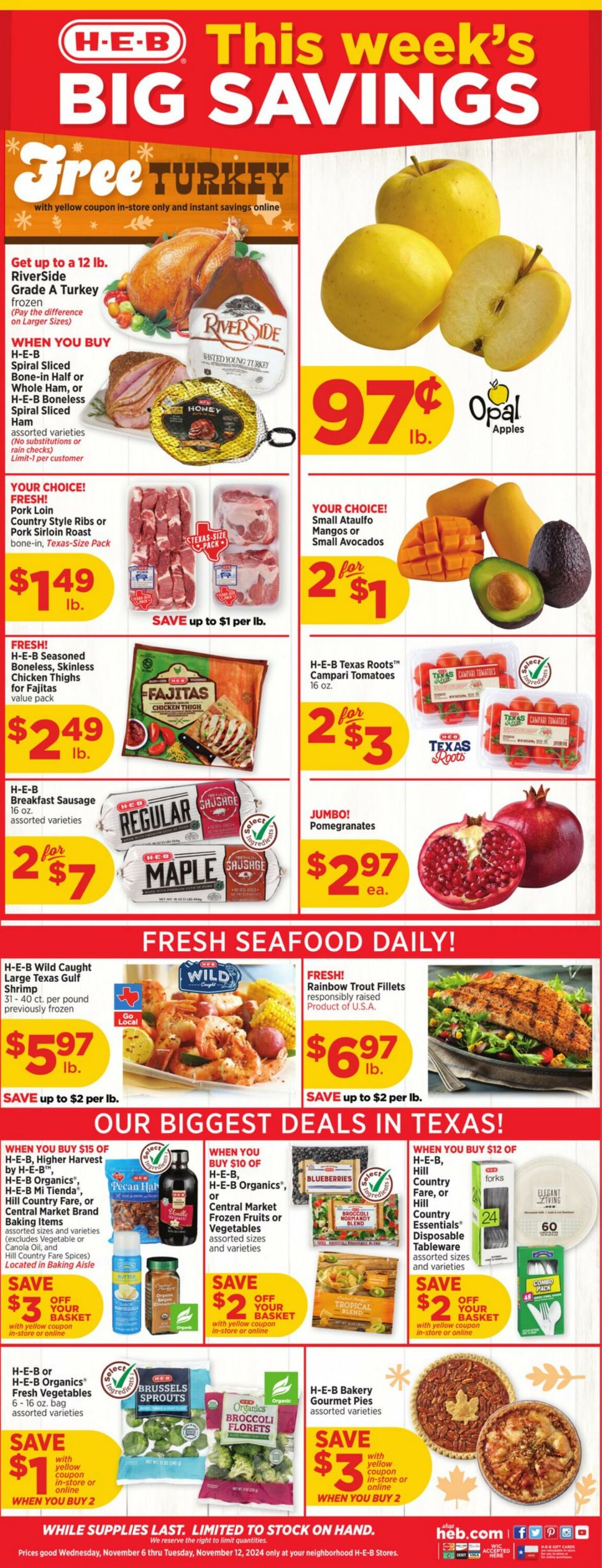 Weekly ad H-E-B 11/06/2024 - 11/13/2024