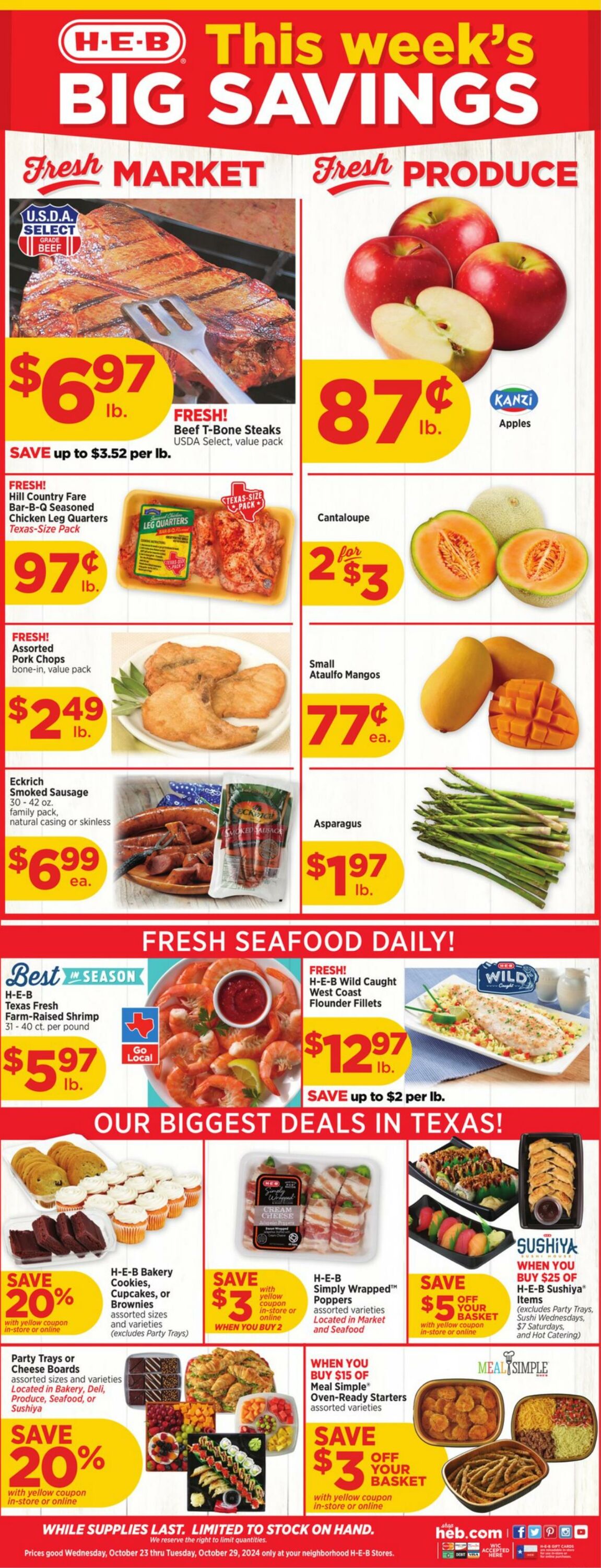 Weekly ad H-E-B 10/23/2024 - 10/29/2024