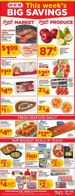 Weekly ad H-E-B 09/18/2024 - 09/24/2024