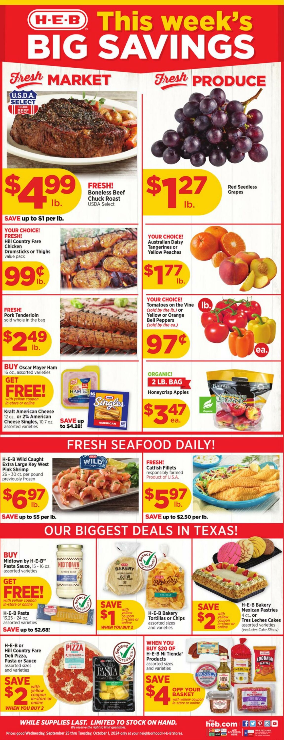 Weekly ad H-E-B 09/25/2024 - 10/01/2024