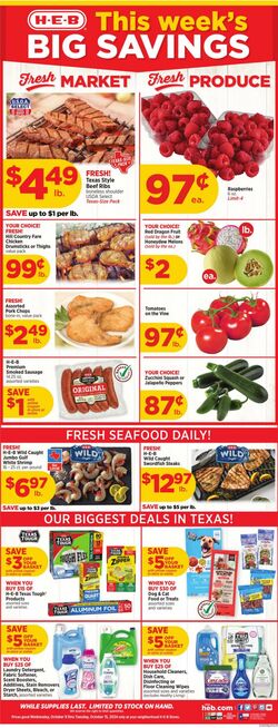 Weekly ad H-E-B 09/25/2024 - 10/01/2024