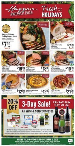 Weekly ad Haggen 11/19/2025 - 12/02/2025