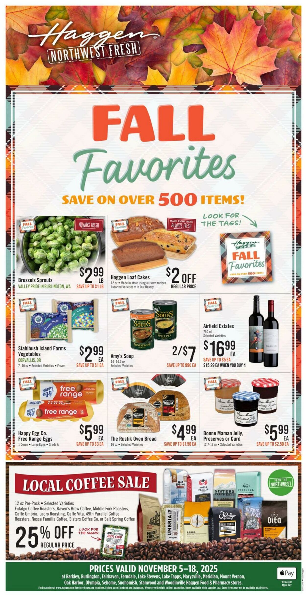 Weekly ad Haggen 11/05/2025 - 11/18/2025