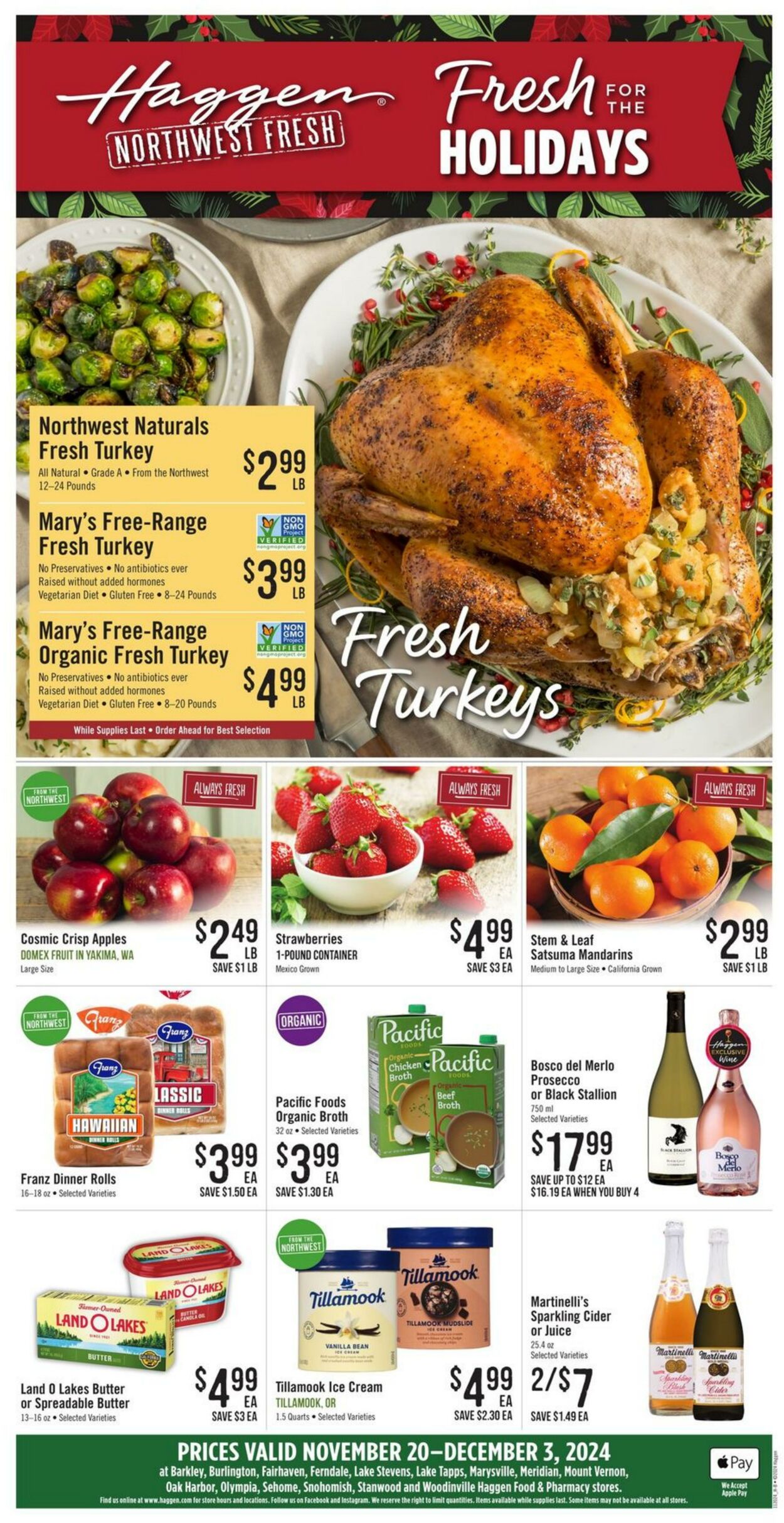 Weekly ad Haggen 11/20/2024 - 12/03/2024