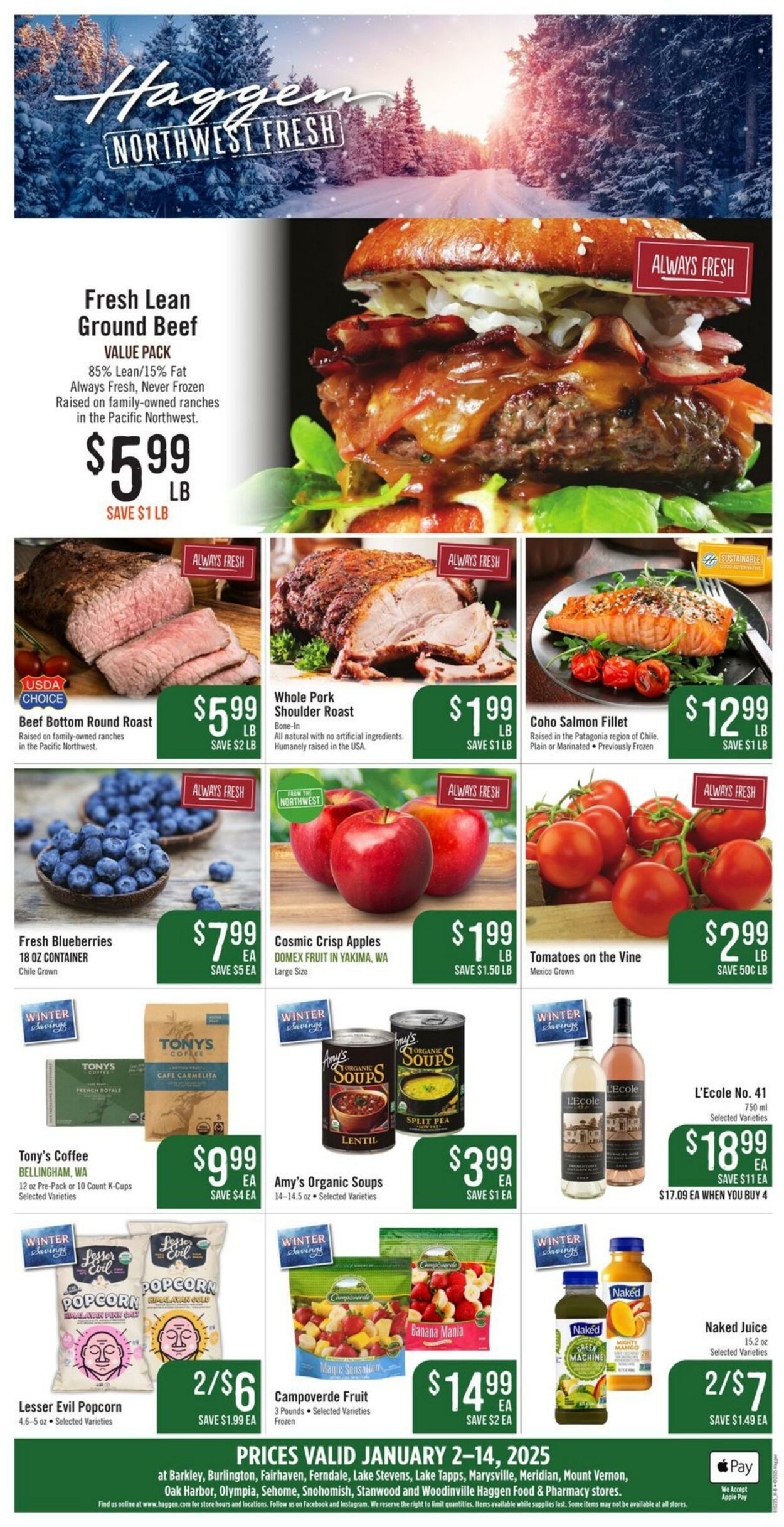 Weekly ad Haggen 01/02/2025 - 01/14/2025