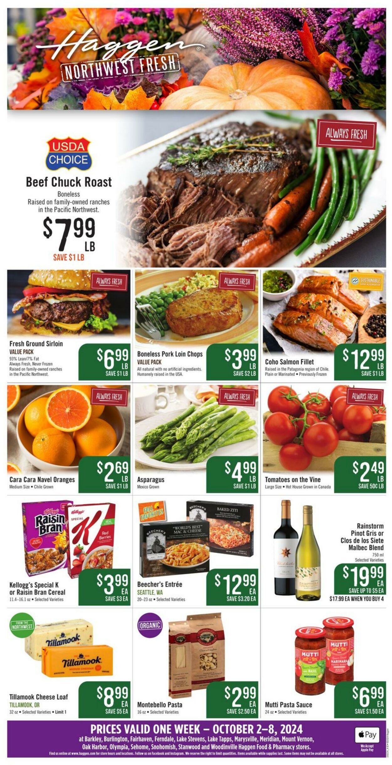 Weekly ad Haggen 10/02/2024 - 10/15/2024