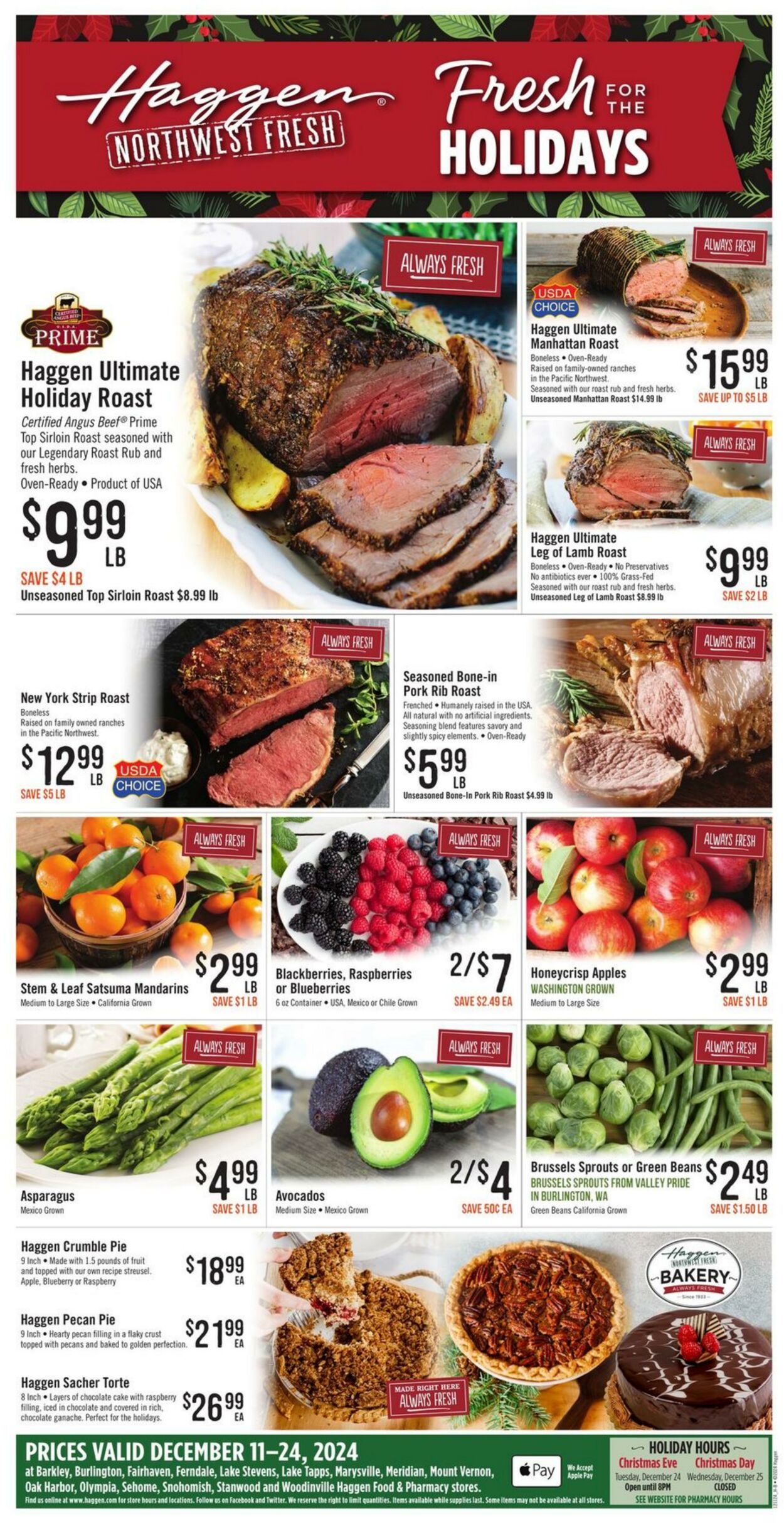 Weekly ad Haggen 12/11/2024 - 12/24/2024