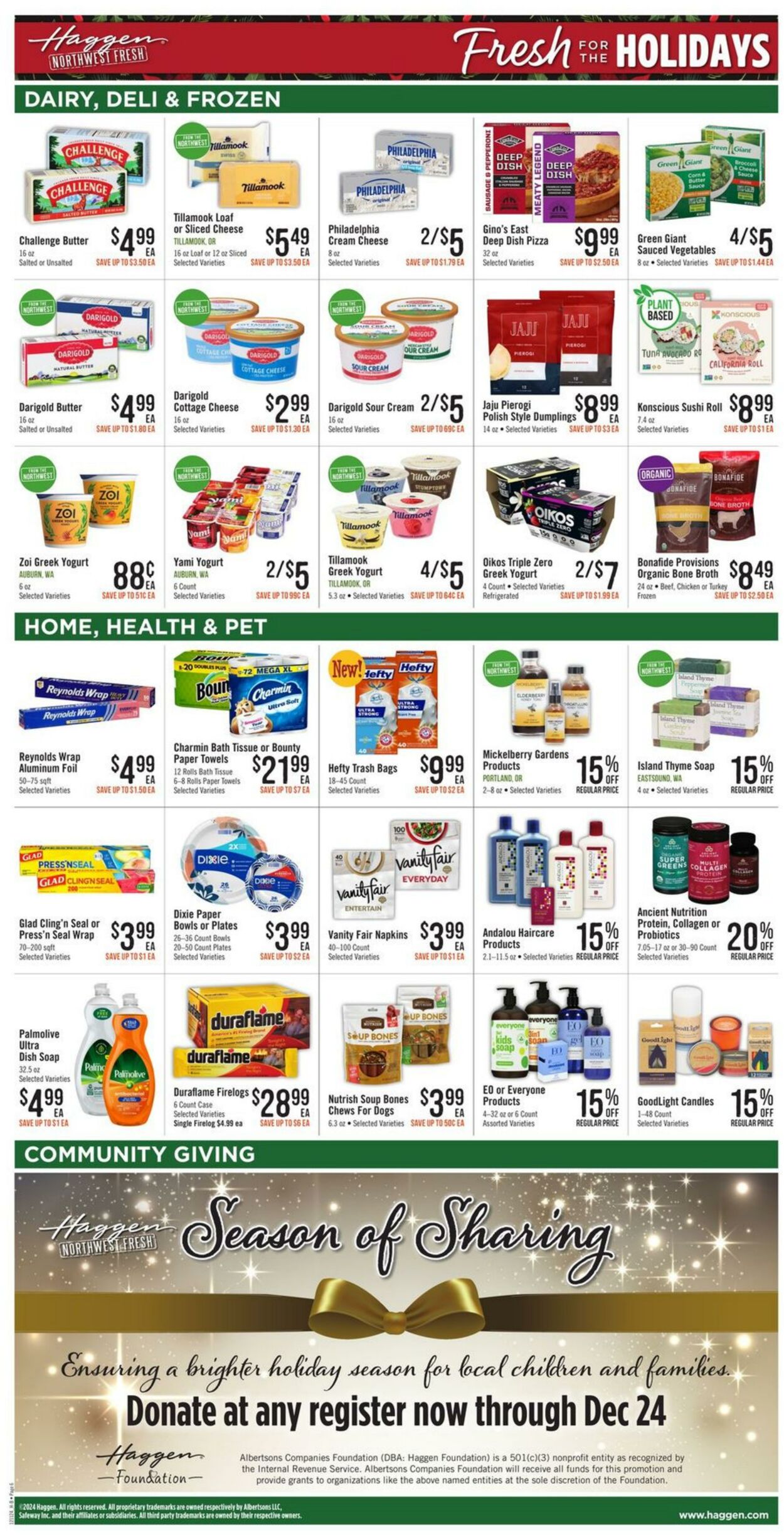 Weekly ad Haggen 12/11/2024 - 12/24/2024