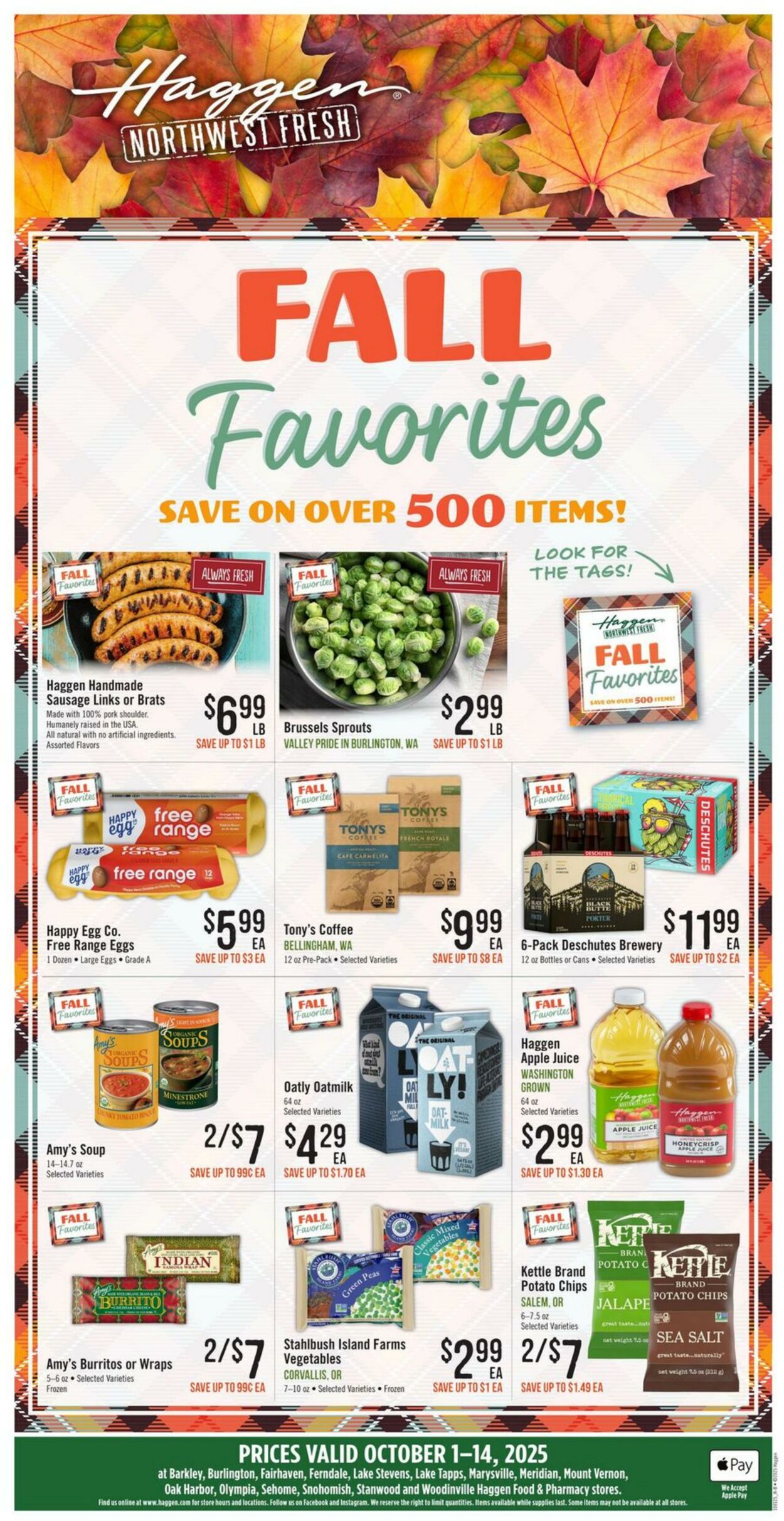 Weekly ad Haggen 10/01/2025 - 10/14/2025
