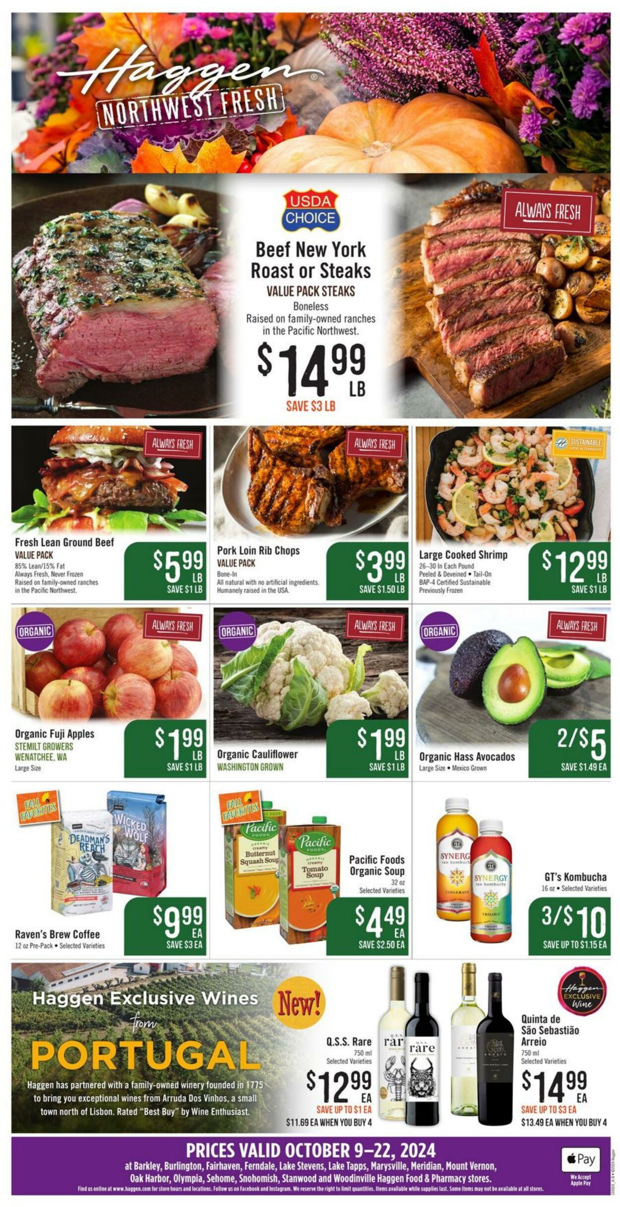 Weekly ad Haggen 10/09/2024 - 10/22/2024