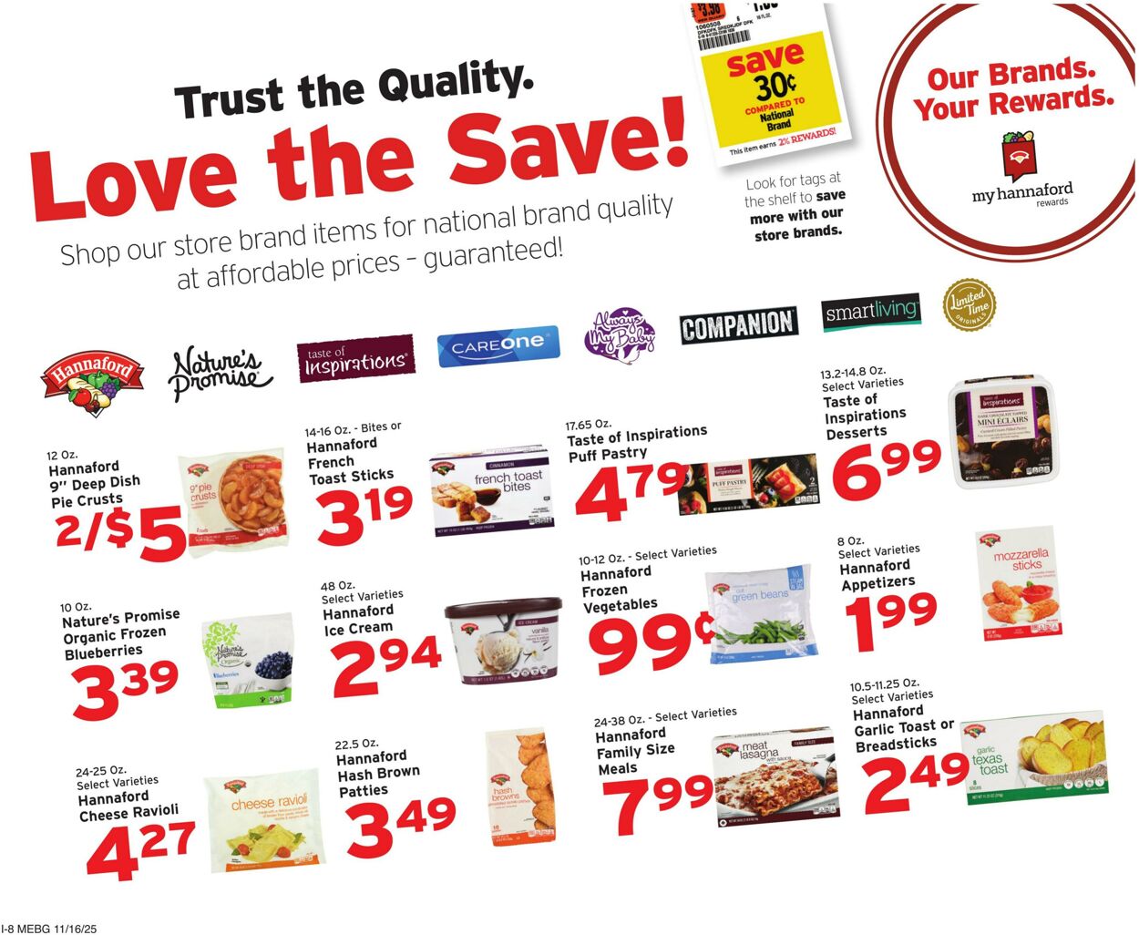 Weekly ad Hannaford 11/16/2025 - 11/22/2025