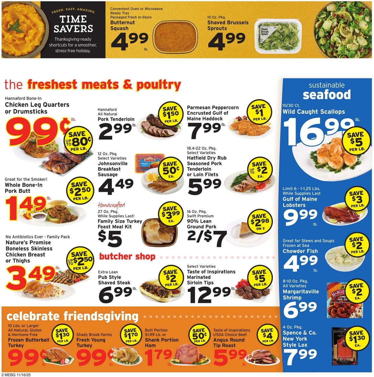 Weekly ad Hannaford 11/16/2025 - 11/22/2025