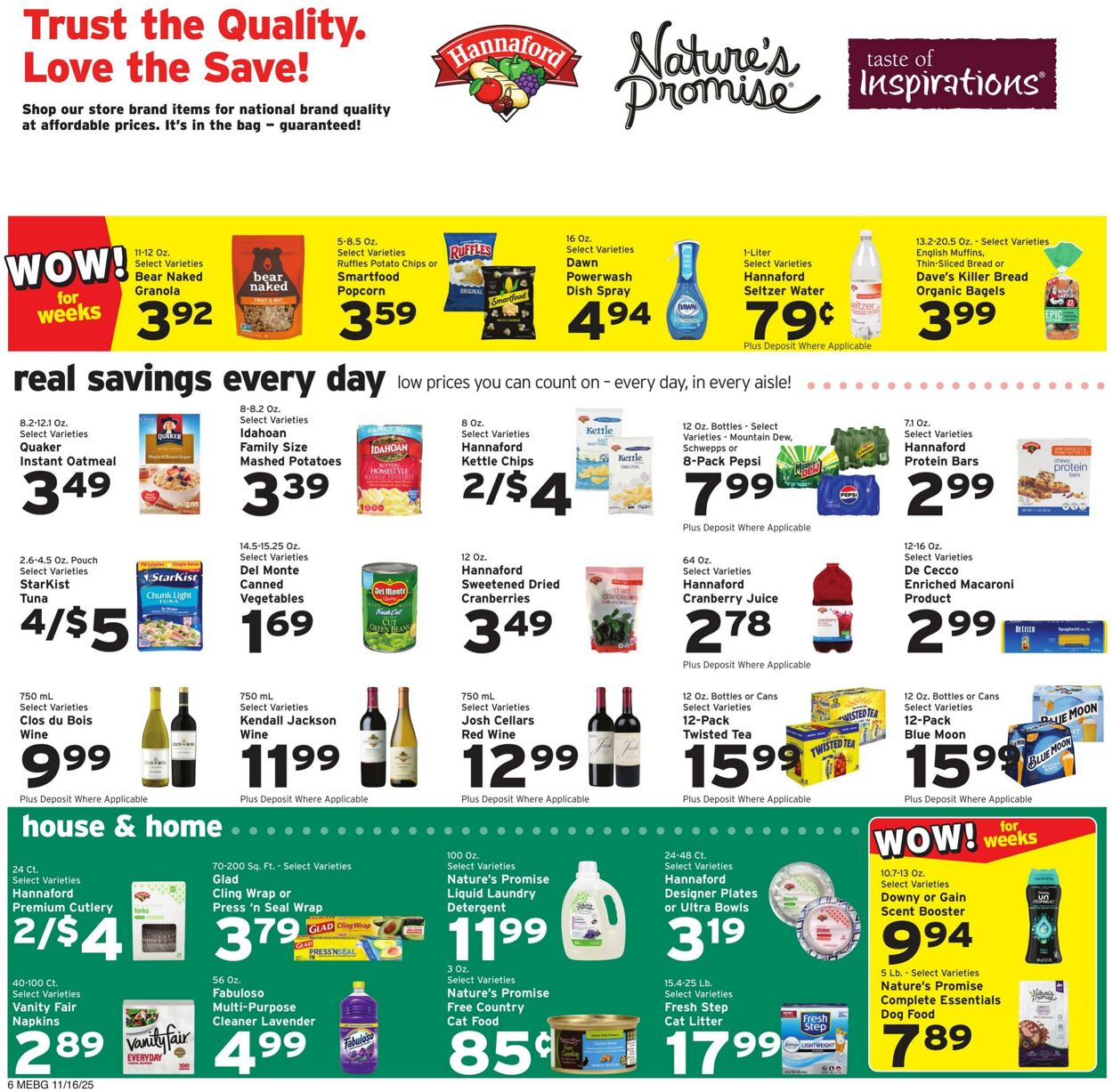 Weekly ad Hannaford 11/16/2025 - 11/22/2025