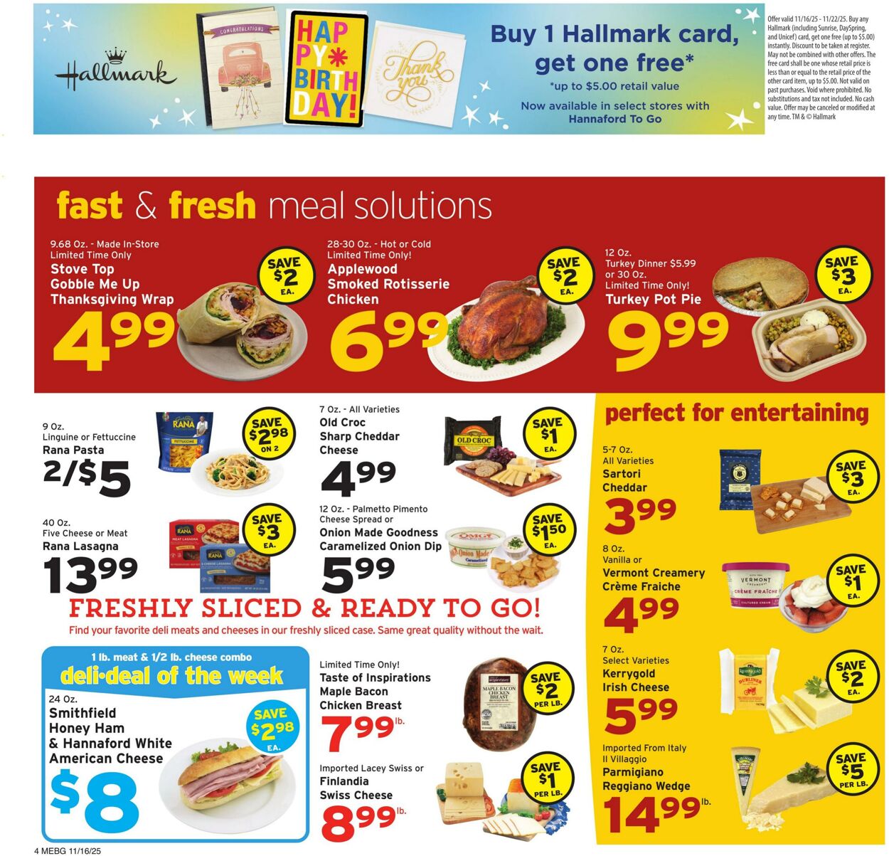 Weekly ad Hannaford 11/16/2025 - 11/22/2025