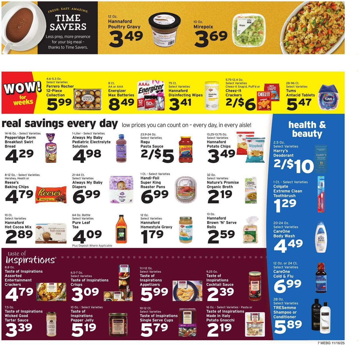 Weekly ad Hannaford 11/16/2025 - 11/22/2025