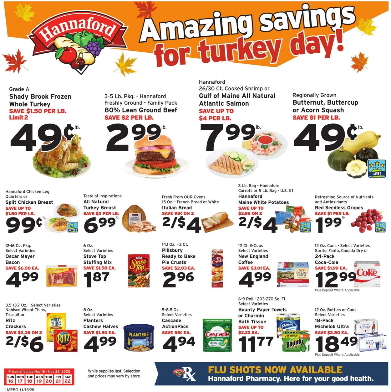 Weekly ad Hannaford 11/16/2025 - 11/22/2025