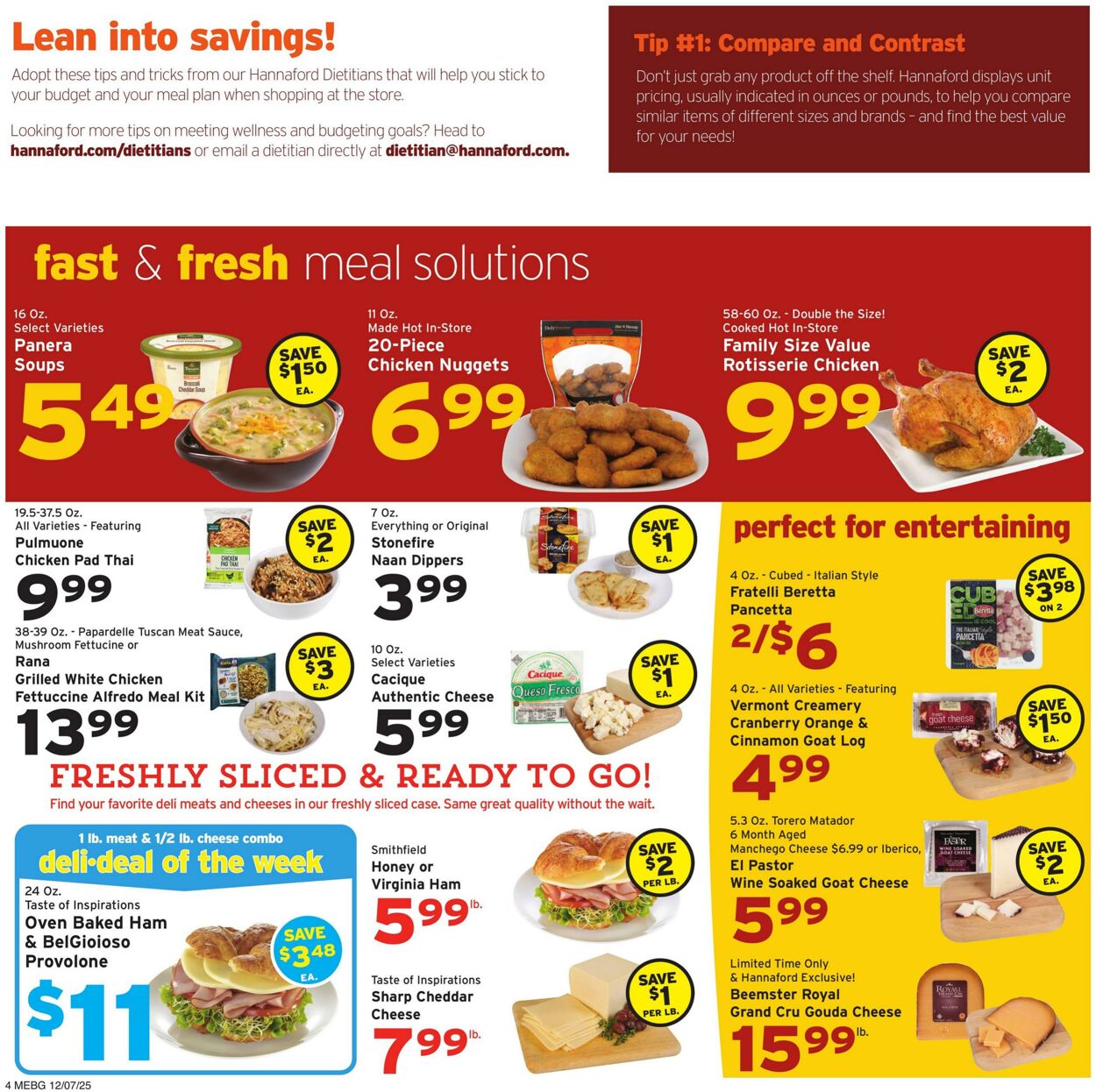 Weekly ad Hannaford 12/07/2025 - 12/13/2025