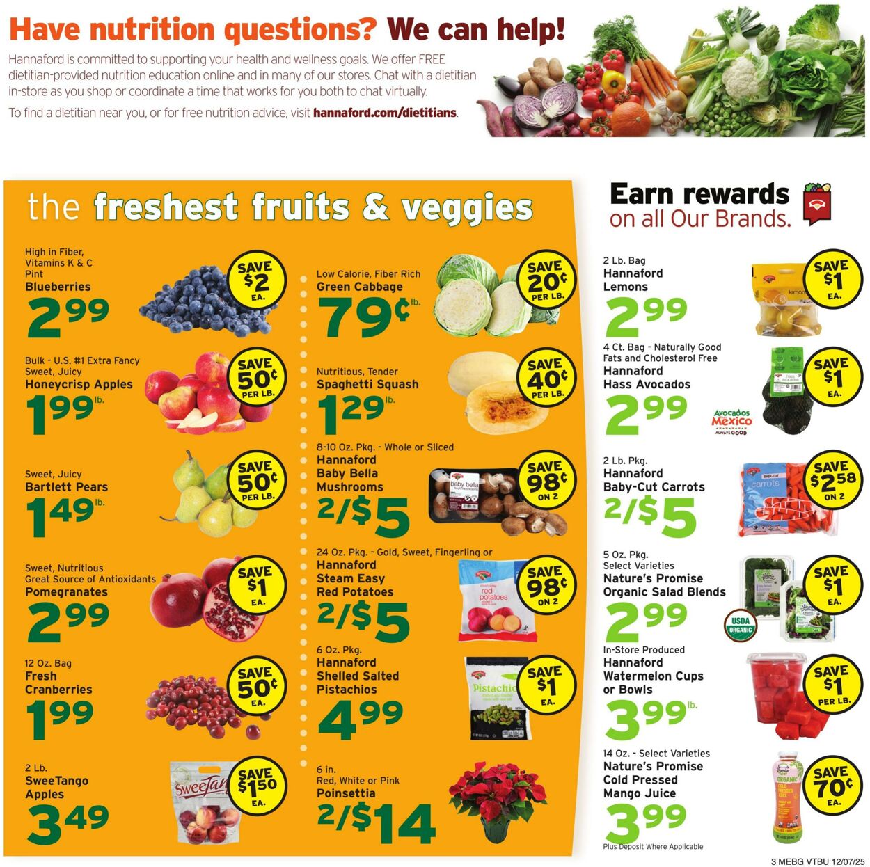 Weekly ad Hannaford 12/07/2025 - 12/13/2025