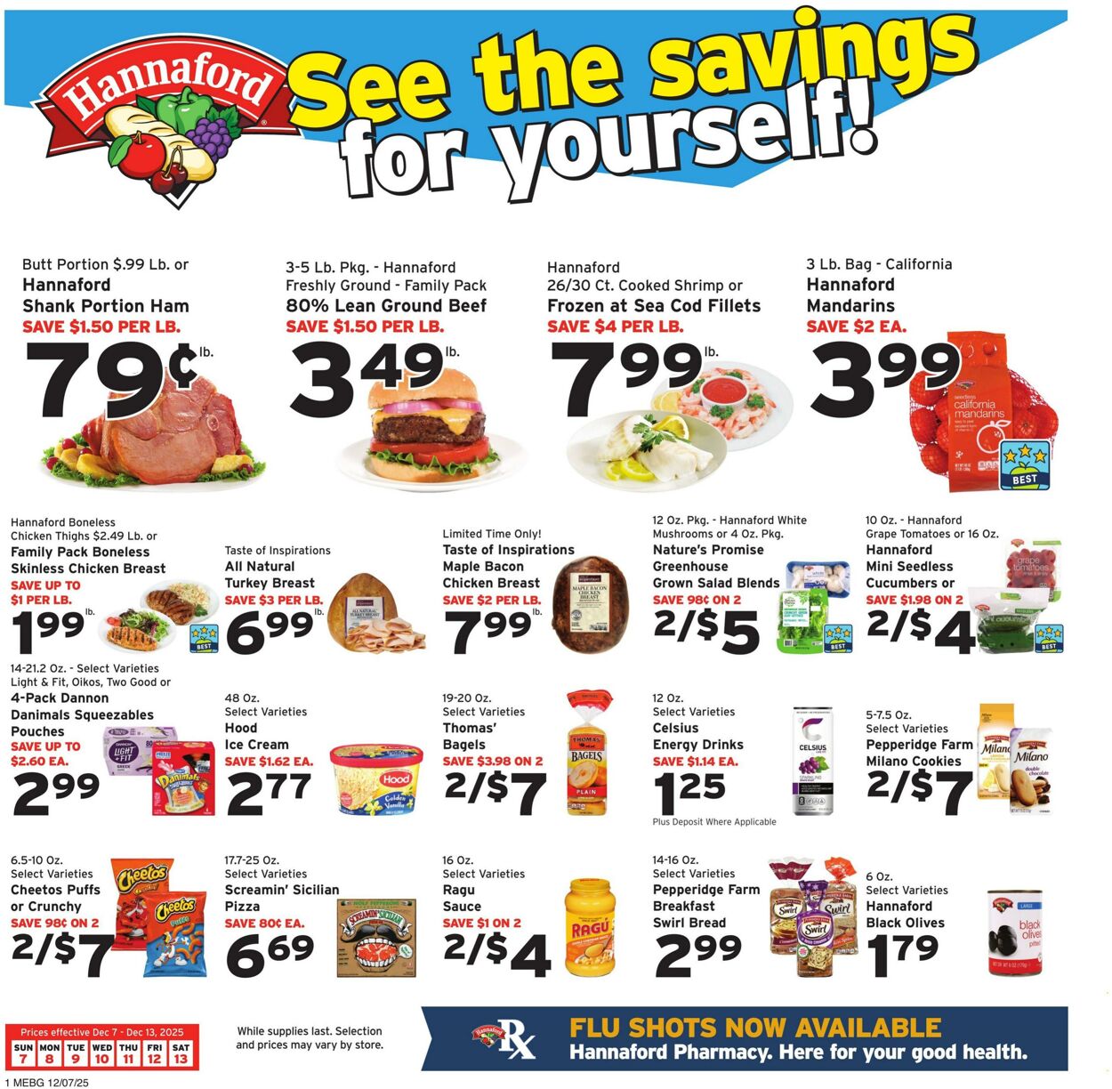 Weekly ad Hannaford 12/07/2025 - 12/13/2025