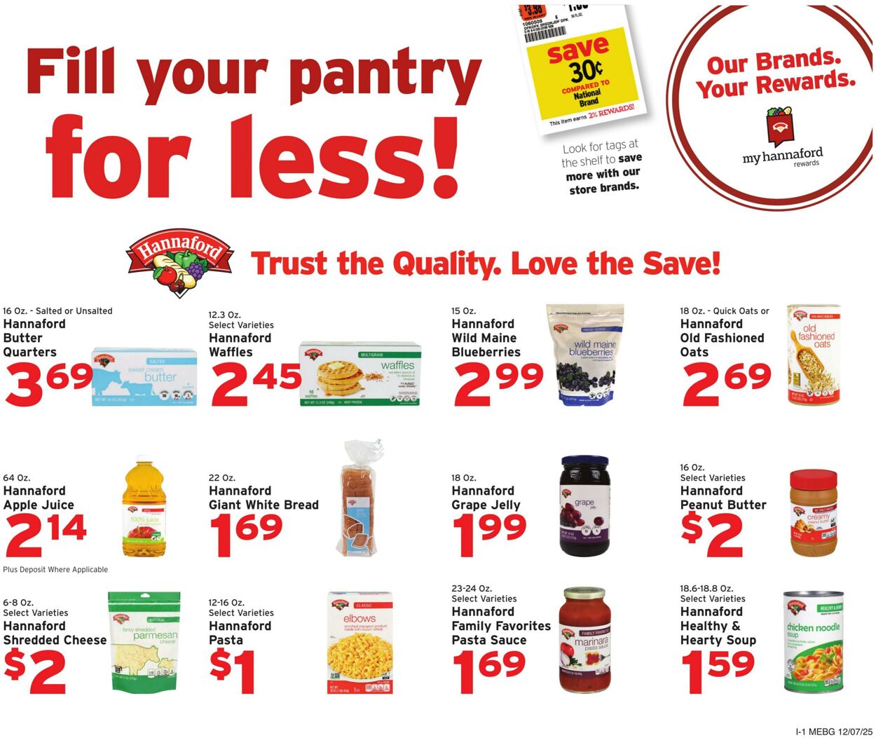 Weekly ad Hannaford 12/07/2025 - 12/13/2025