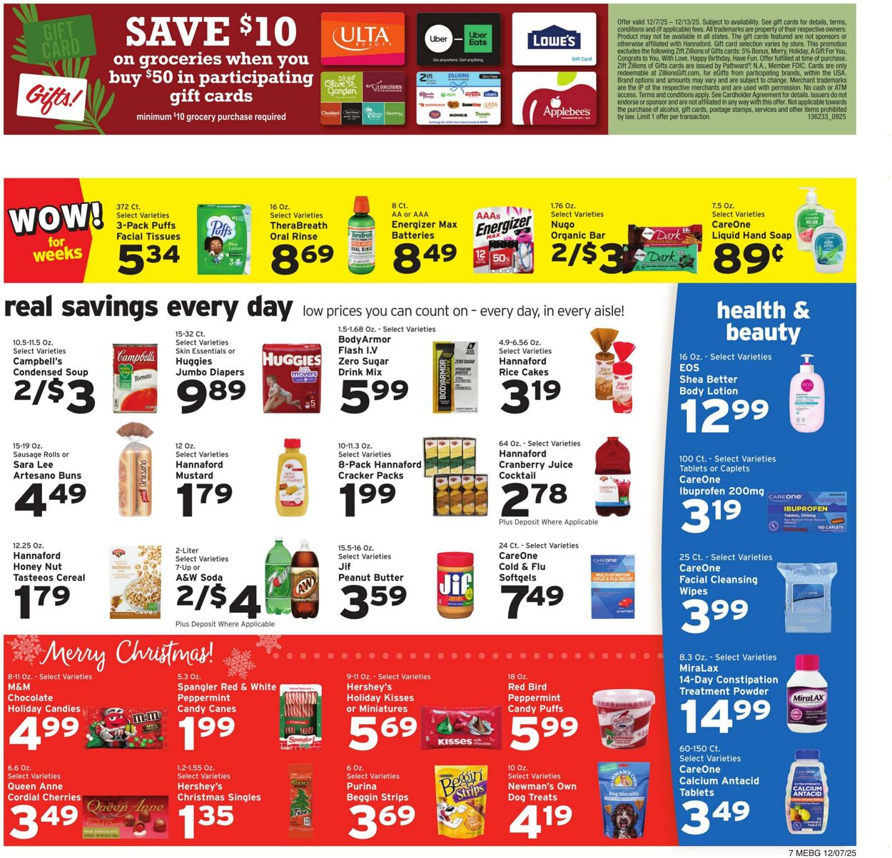 Weekly ad Hannaford 12/07/2025 - 12/13/2025