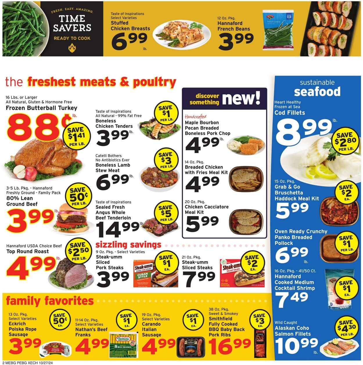 Weekly ad Hannaford 10/27/2024 - 11/02/2024