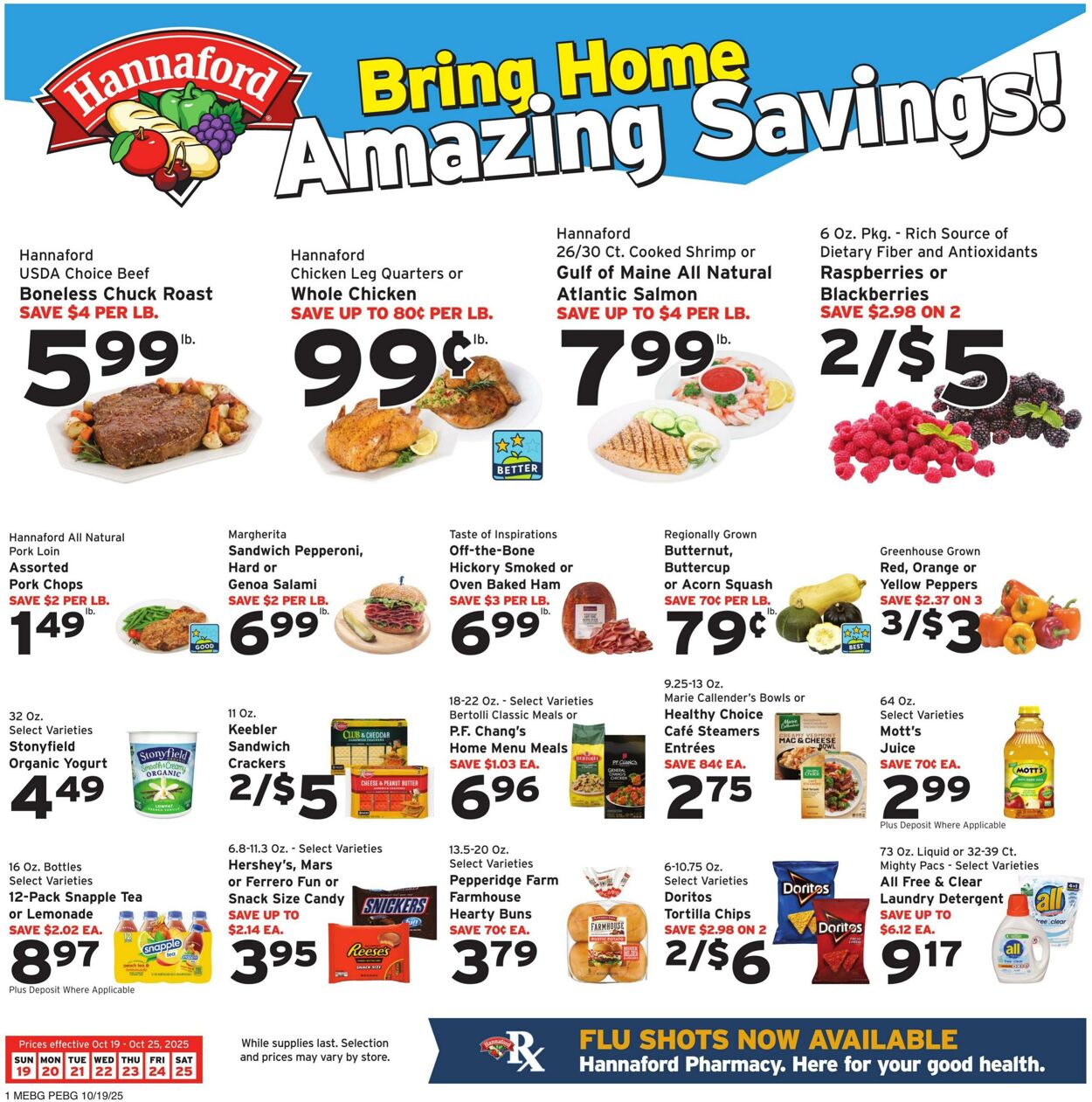 Weekly ad Hannaford 10/19/2025 - 10/25/2025