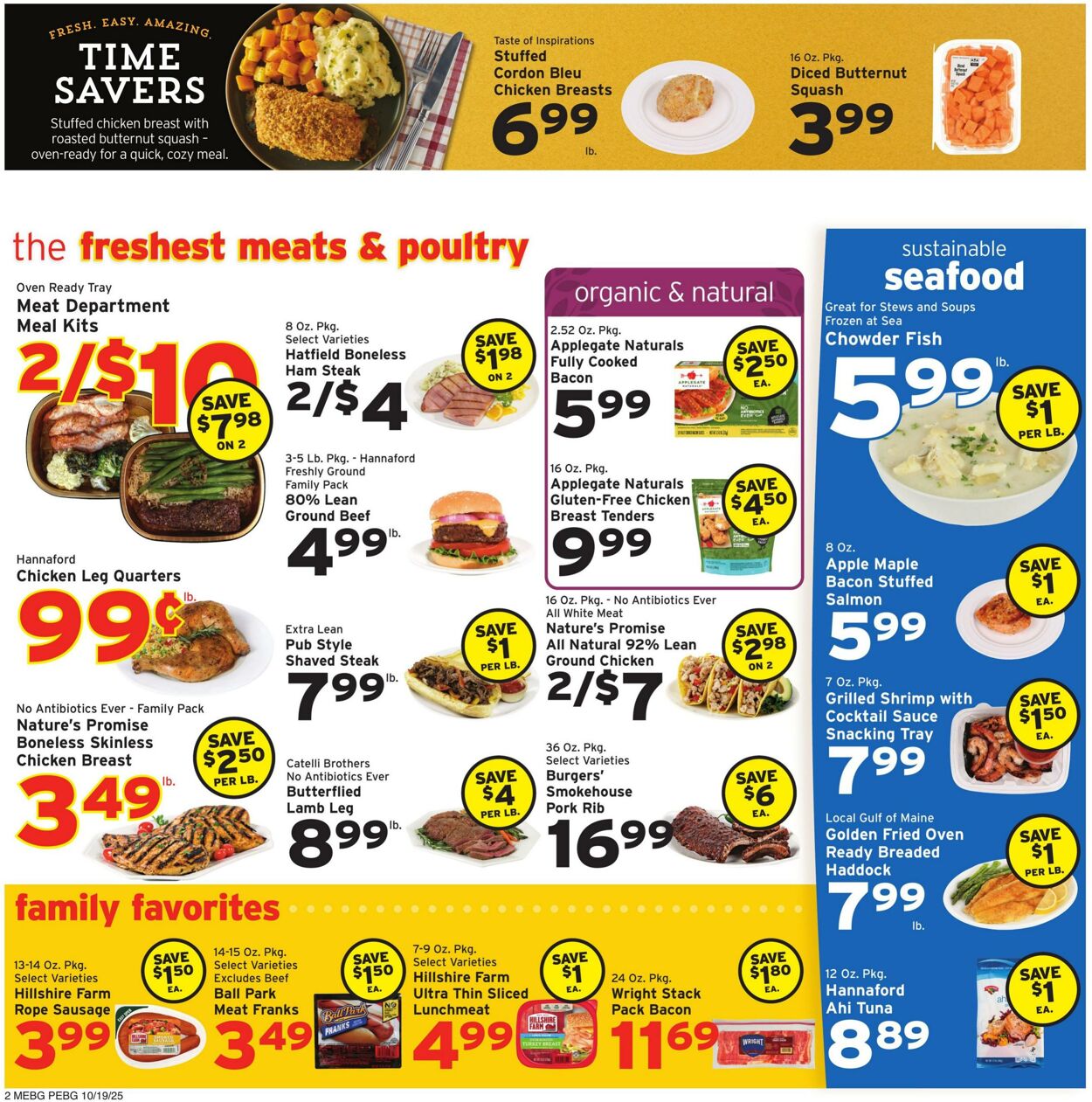 Weekly ad Hannaford 10/19/2025 - 10/25/2025